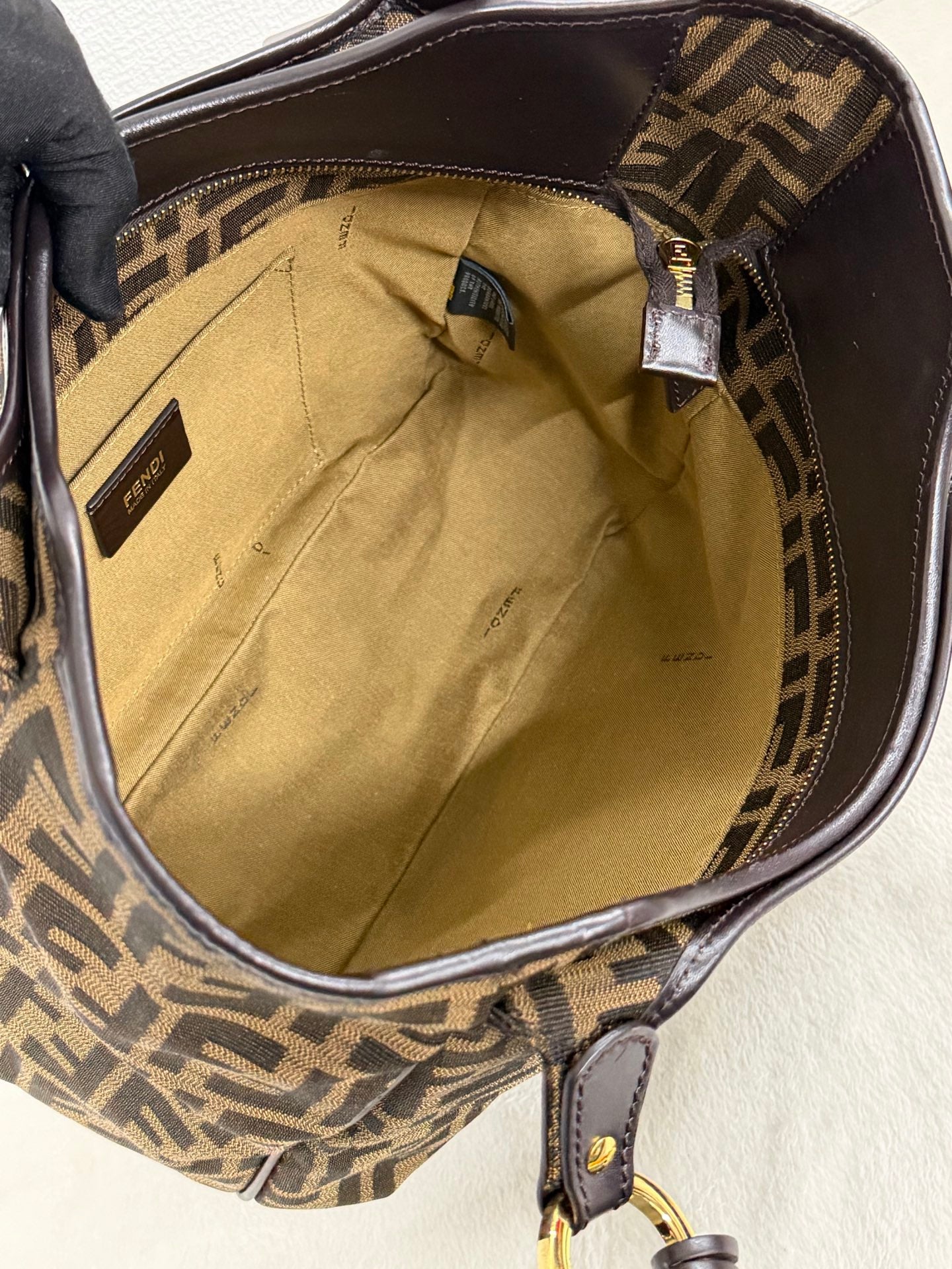 Fendi Vintage Zucca Canvas Chef Tote Bag