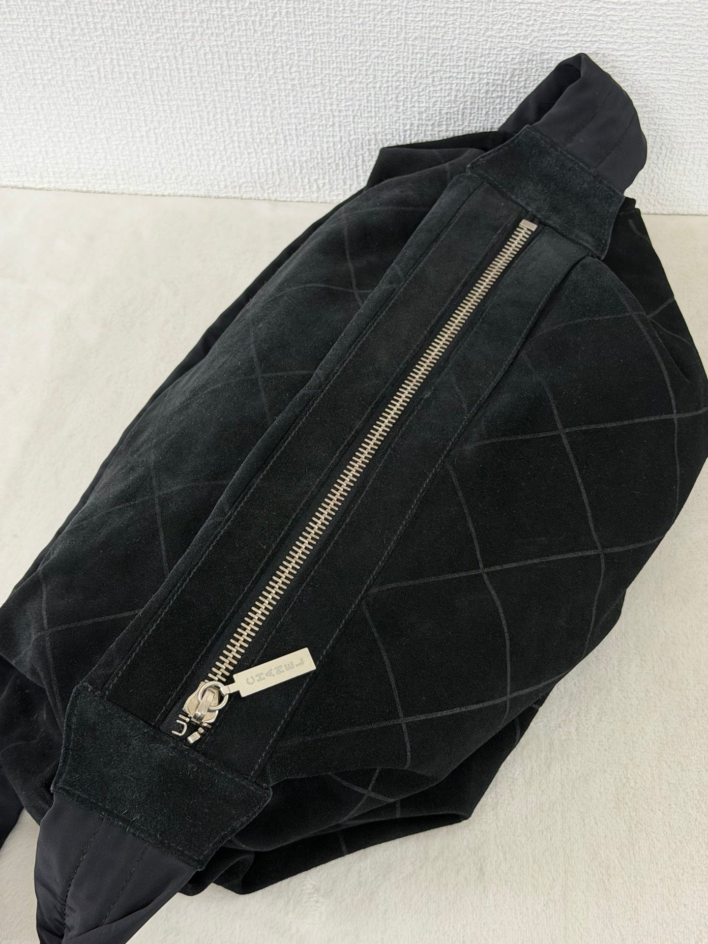 Chanel Black Quilted Suede Hobo Bag