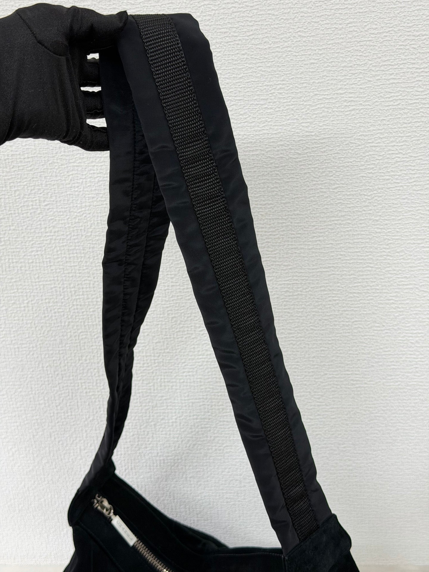 Chanel Black Quilted Suede Hobo Bag