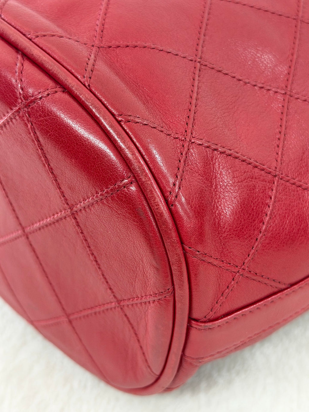 Chanel Quilted CC Drawstring Bucket Bag