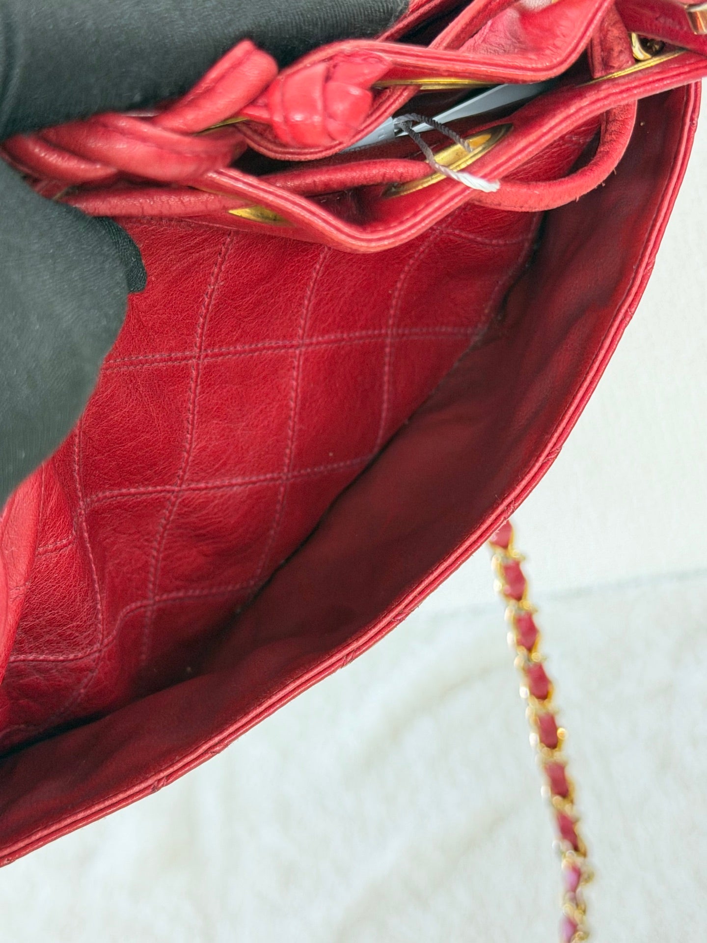 Chanel Quilted CC Drawstring Bucket Bag