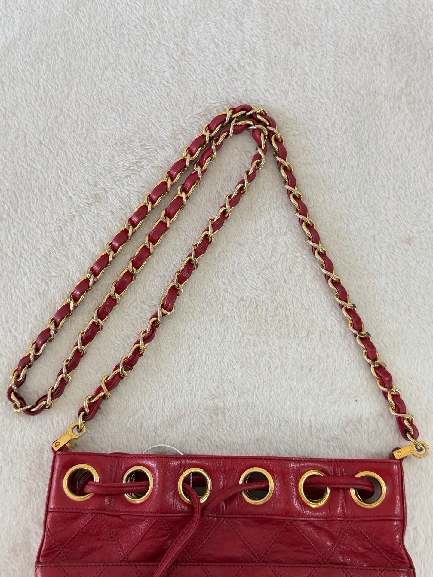 Chanel Quilted CC Drawstring Bucket Bag