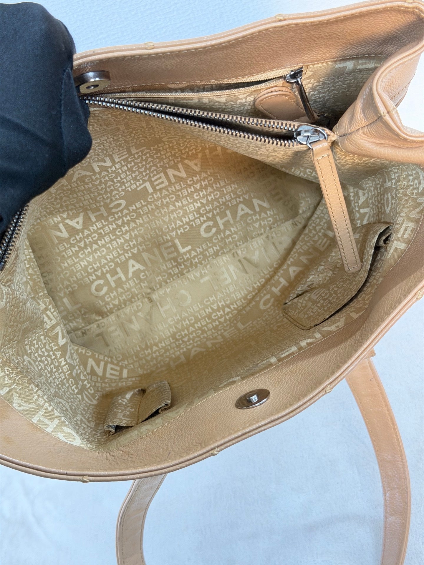CHANEL Ice cube Beige Totebag
