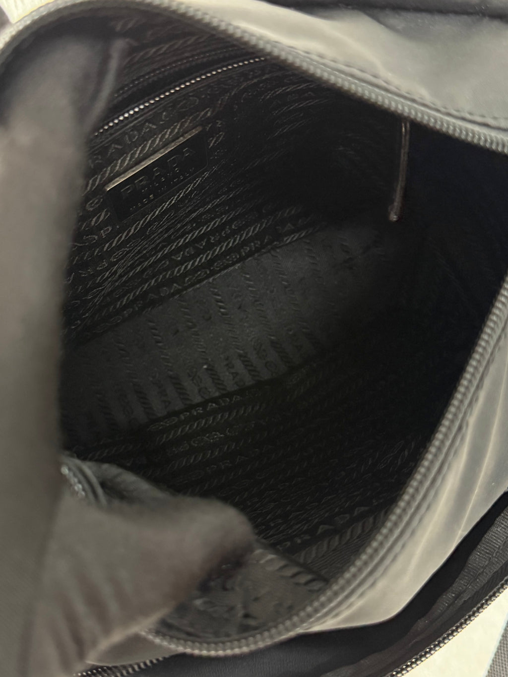Prada Nylon Buckle Messenger Bag