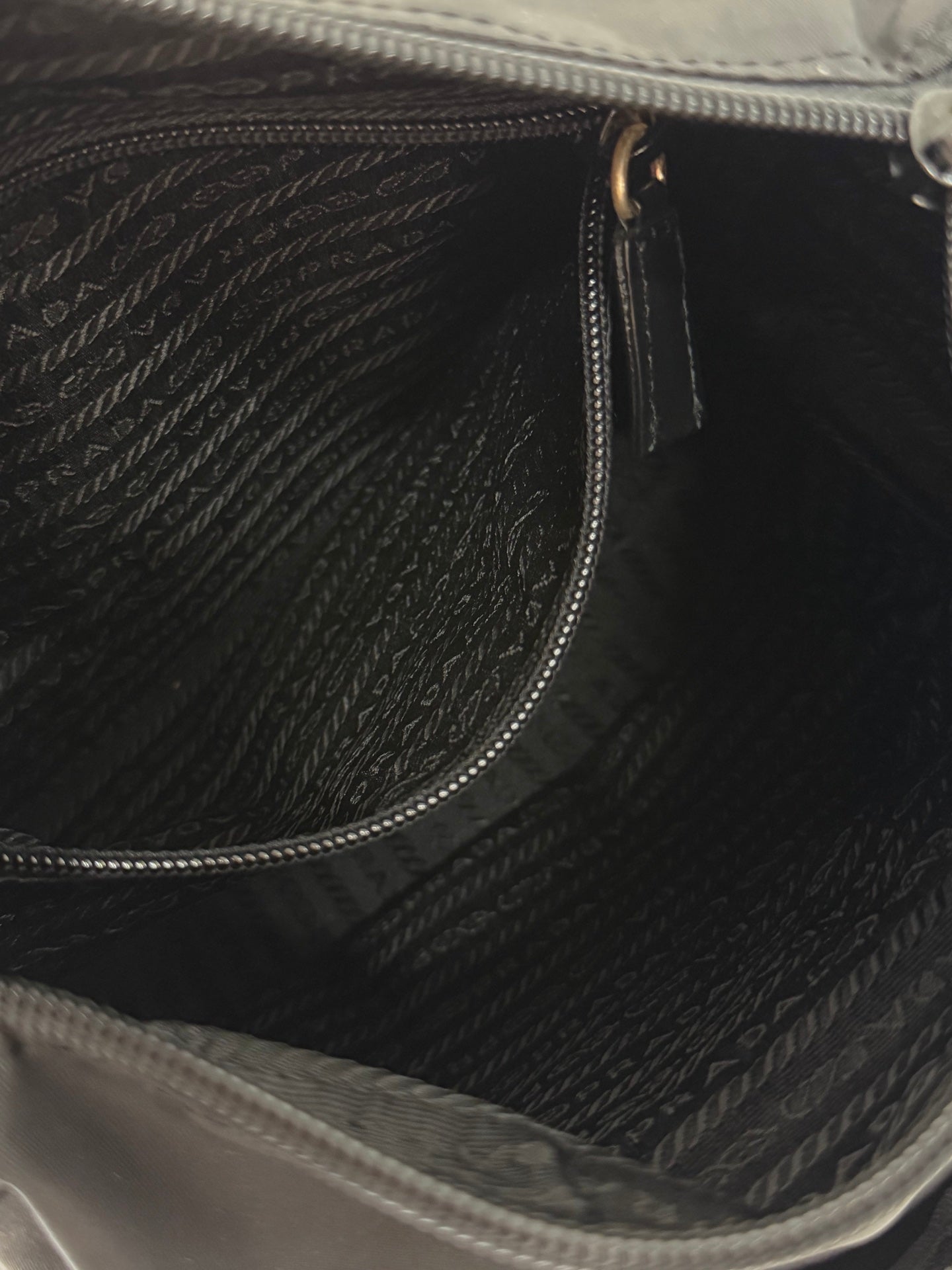 Prada Nylon Buckle Messenger Bag