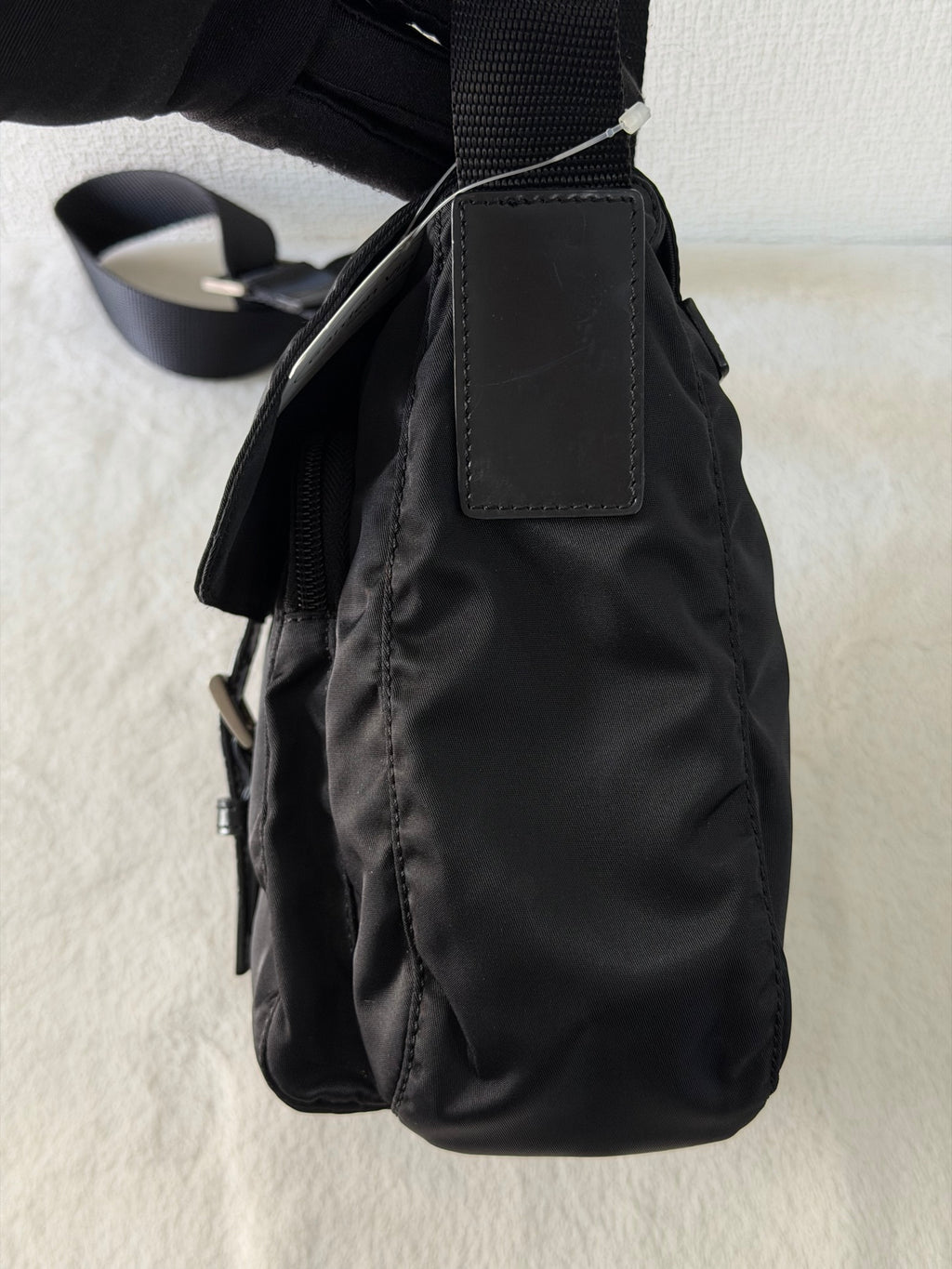 Prada Nylon Buckle Messenger Bag