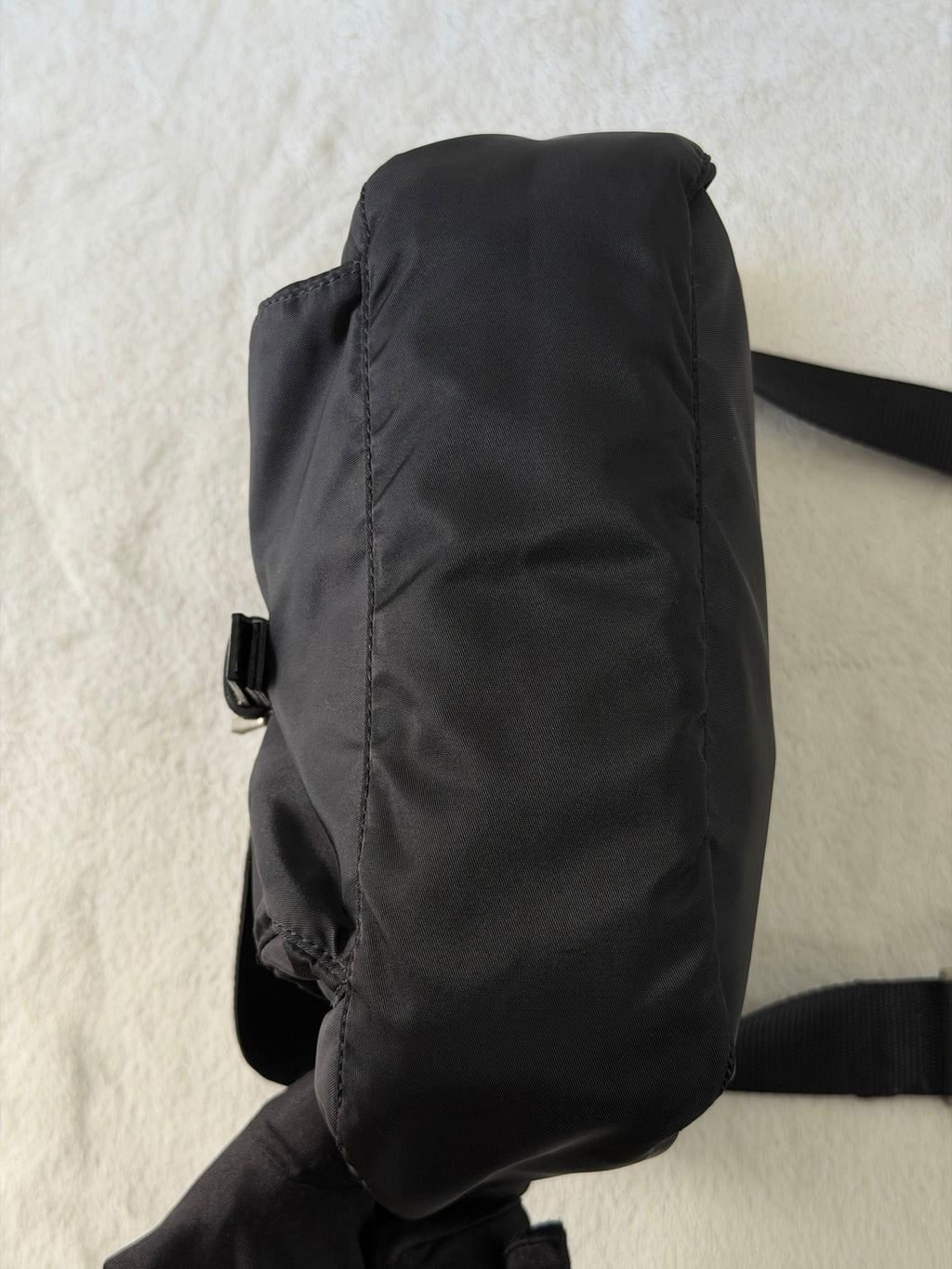 Prada Nylon Buckle Messenger Bag