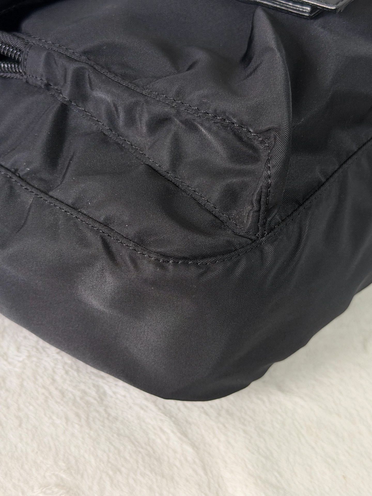 Prada Nylon Buckle Messenger Bag