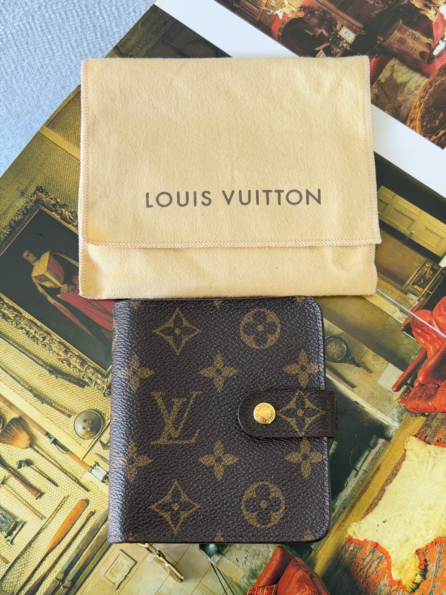 Louis Vuitton Monogram Compact Zip Wallet