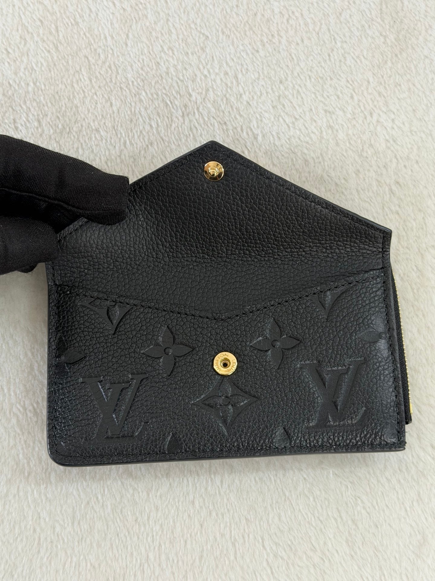 Louis Vuitton Empreinte Recto Verso Card Holder Black