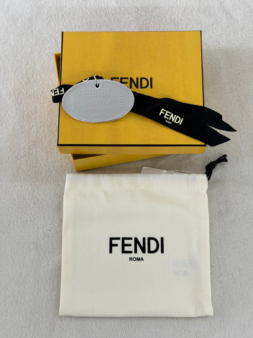 Fendi 7M0001 FF Jacquard Denim Wallet