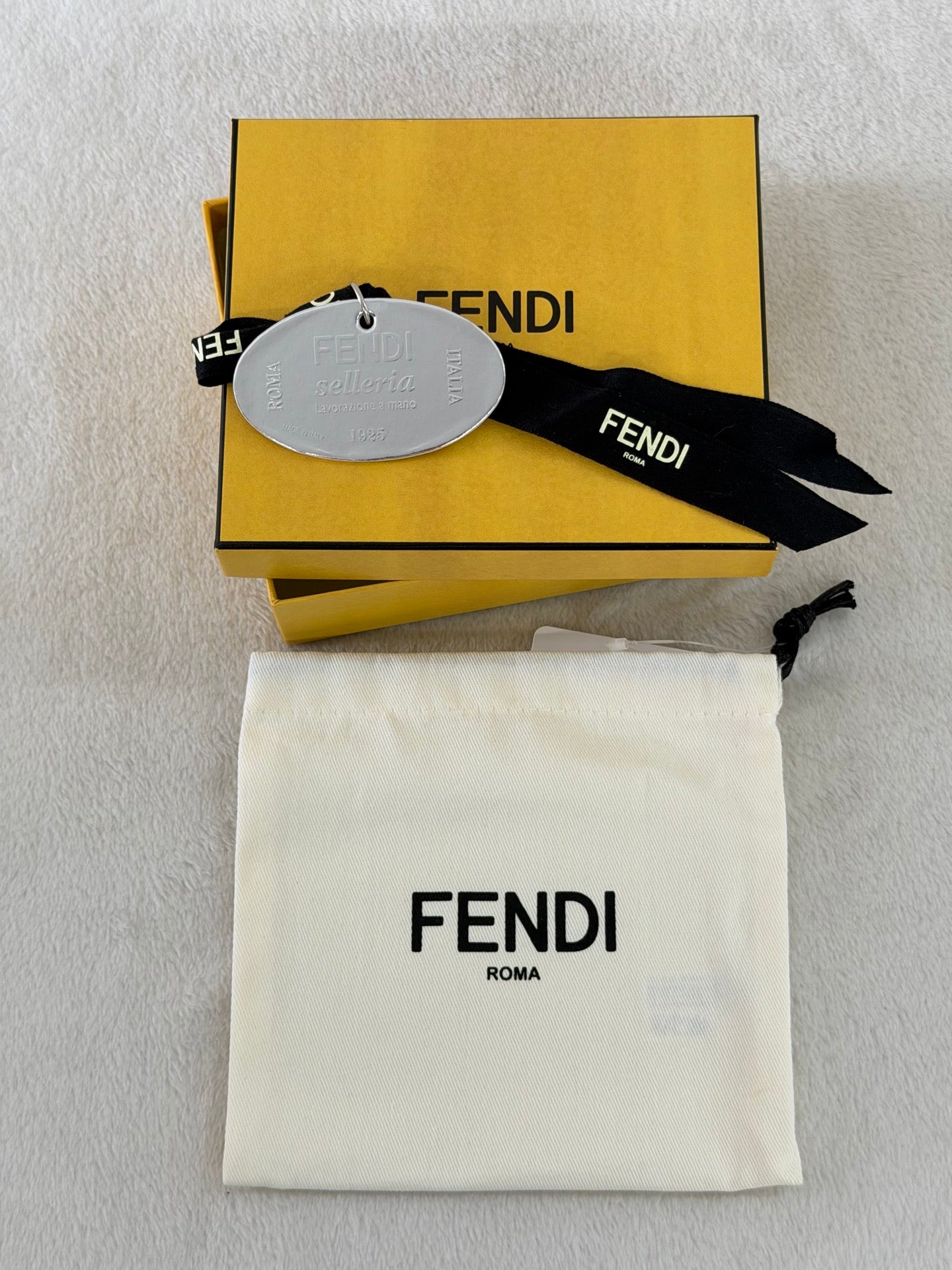 Fendi 7M0001 FF Jacquard Denim Wallet