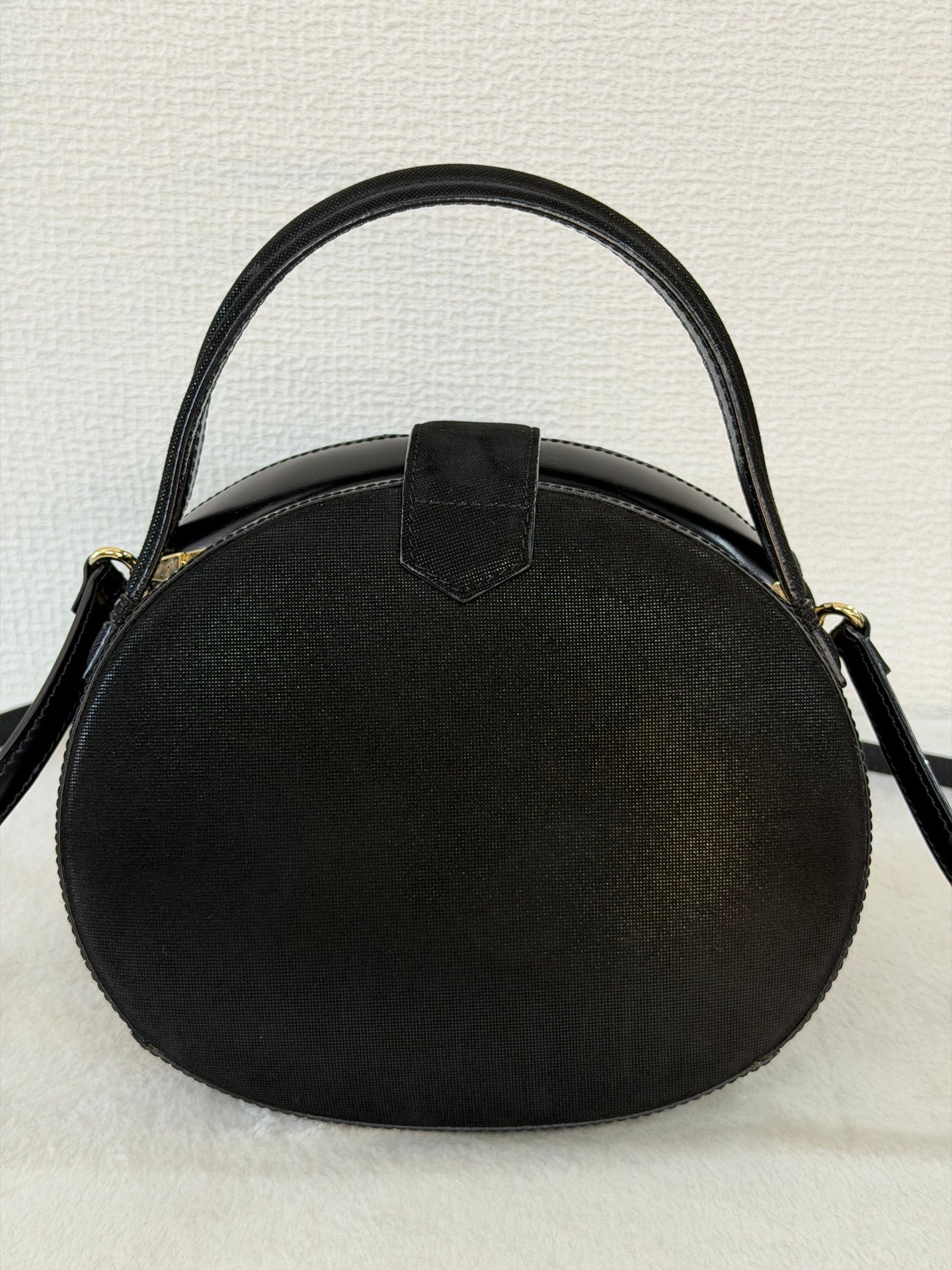 Loewe Vintage Anagram Leather Round Handbag