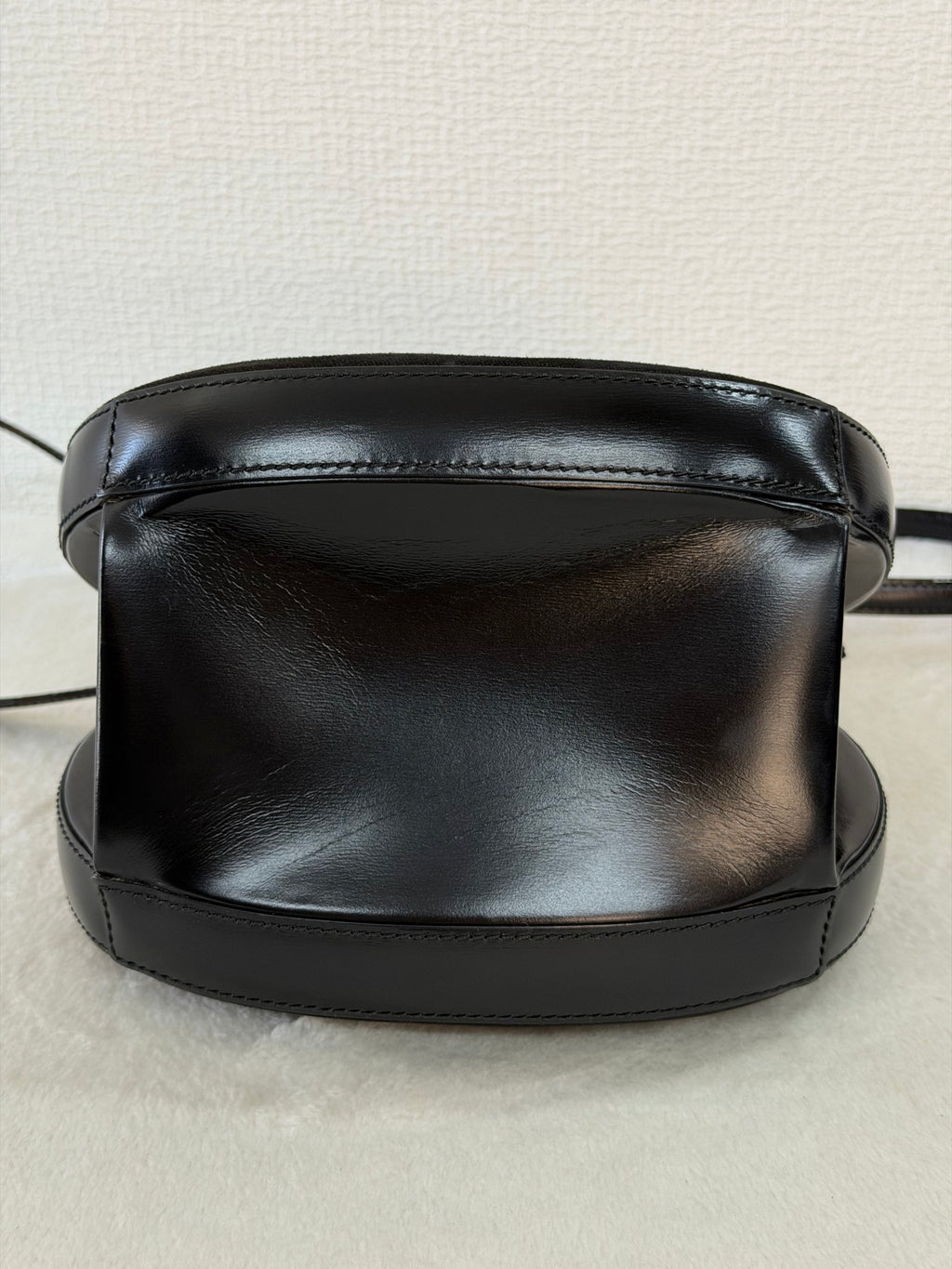 Loewe Vintage Anagram Leather Round Handbag