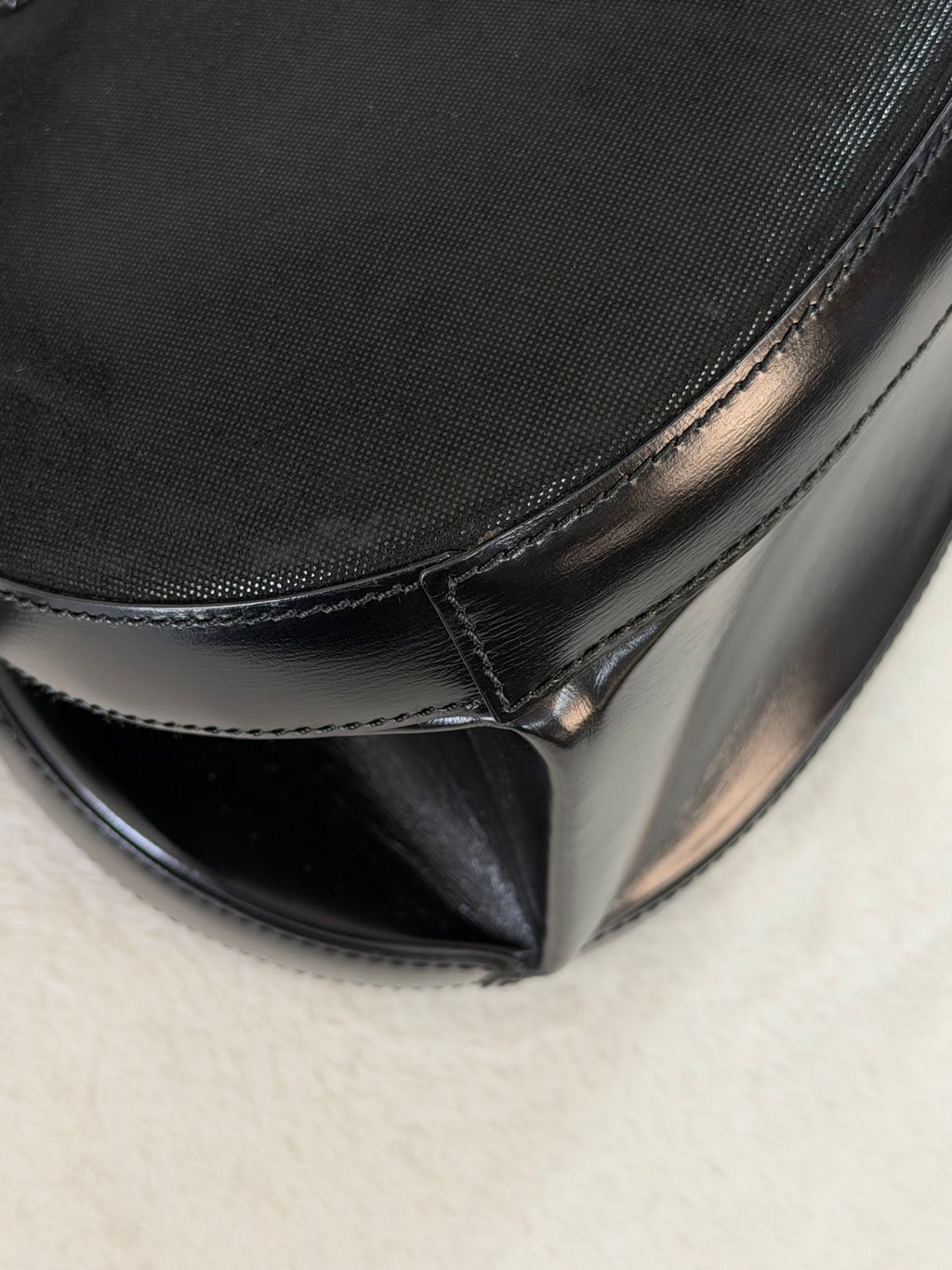 Loewe Vintage Anagram Leather Round Handbag