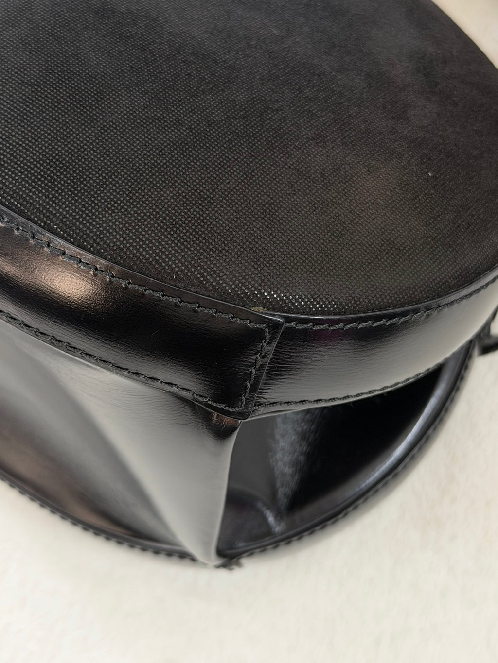 Loewe Vintage Anagram Leather Round Handbag