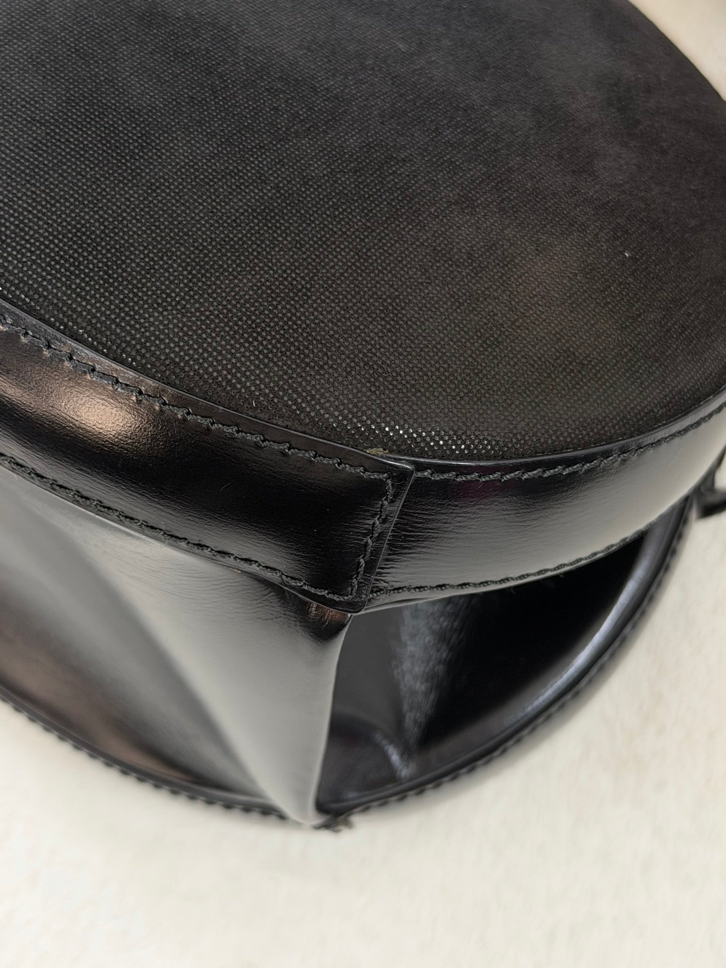 Loewe Vintage Anagram Leather Round Handbag