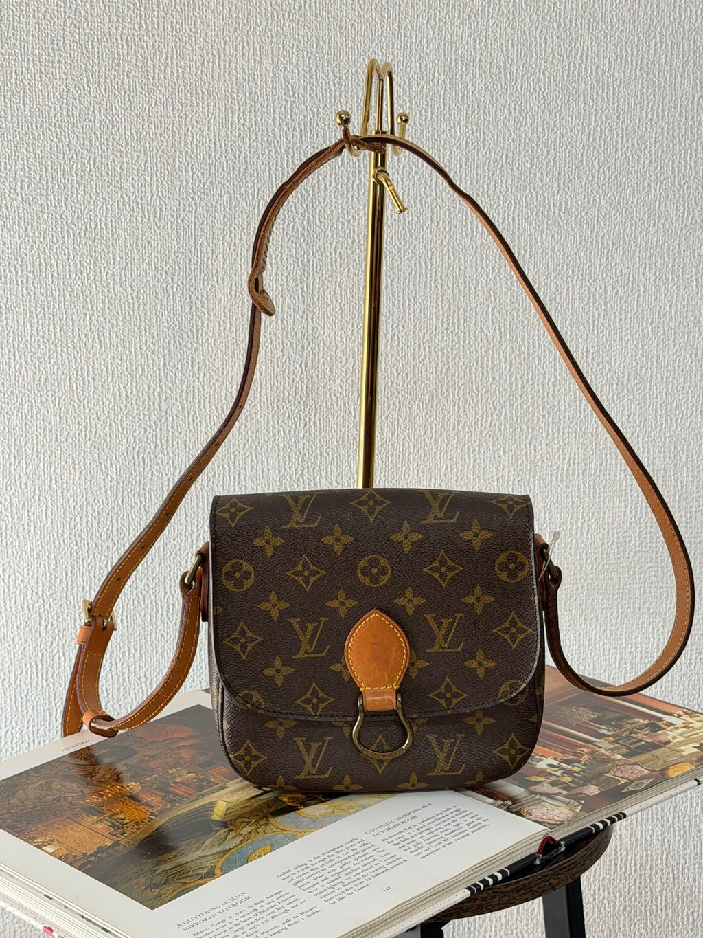 Louis Vuitton Monogram Saint Cloud Shoulder Bag.