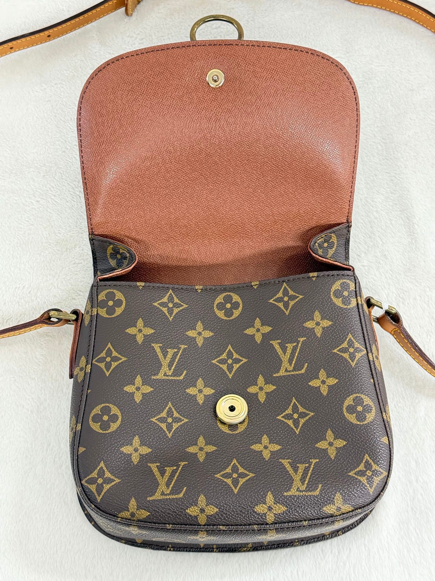 Louis Vuitton Monogram Saint Cloud Shoulder Bag.