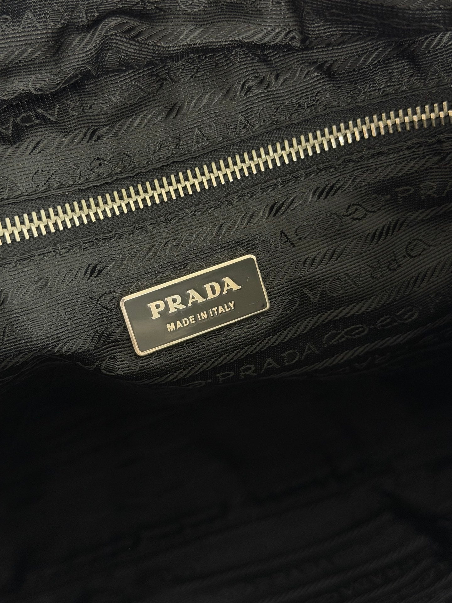 Prada Tessuto Nylon Leather-Trimmed Tote Bag