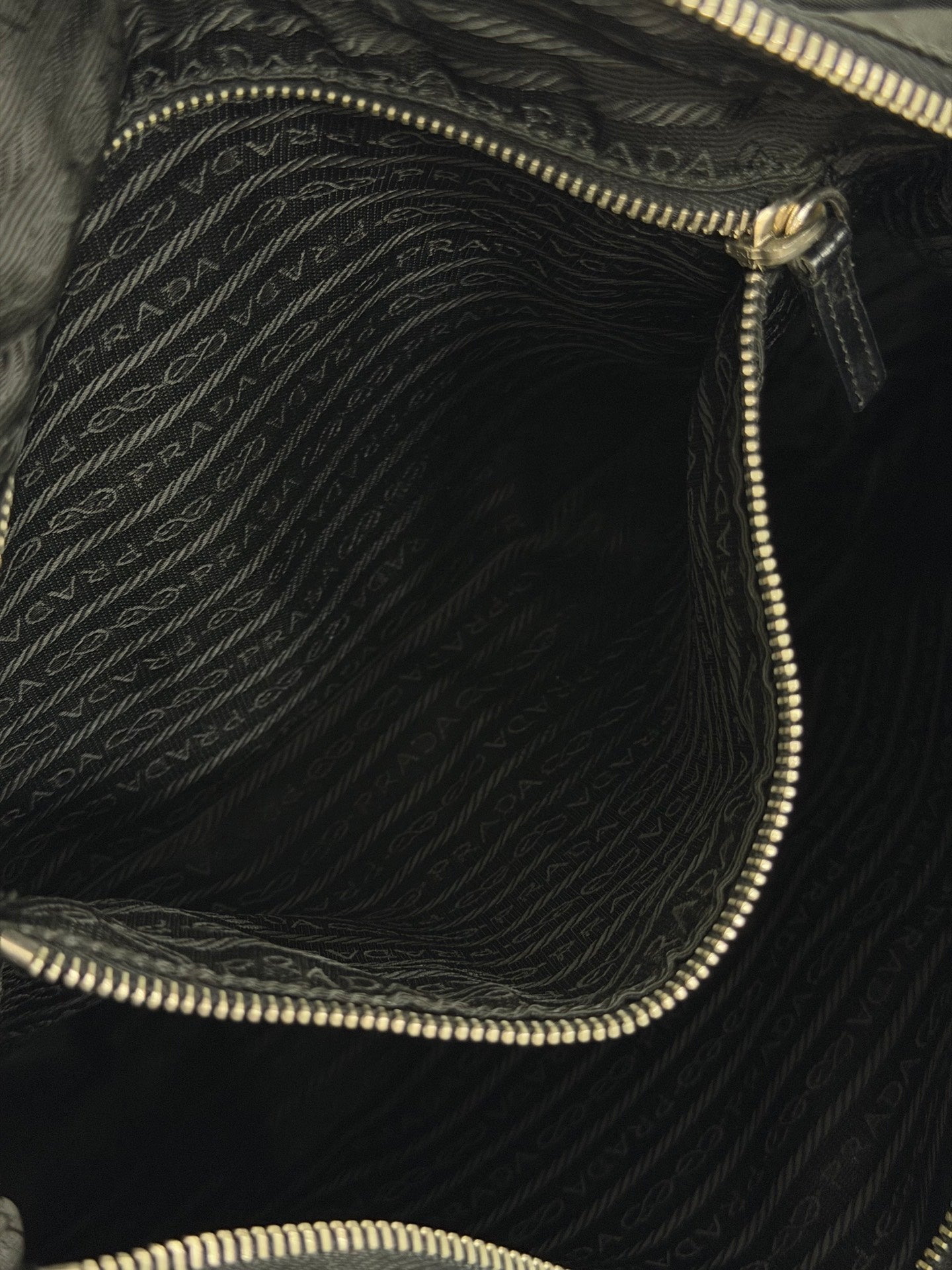 Prada Tessuto Nylon Leather-Trimmed Tote Bag