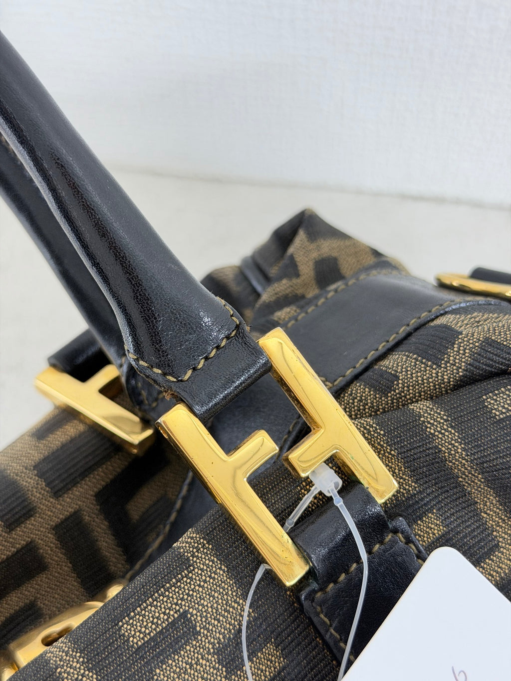 Fendi Zucca Canvas Boston Bag
