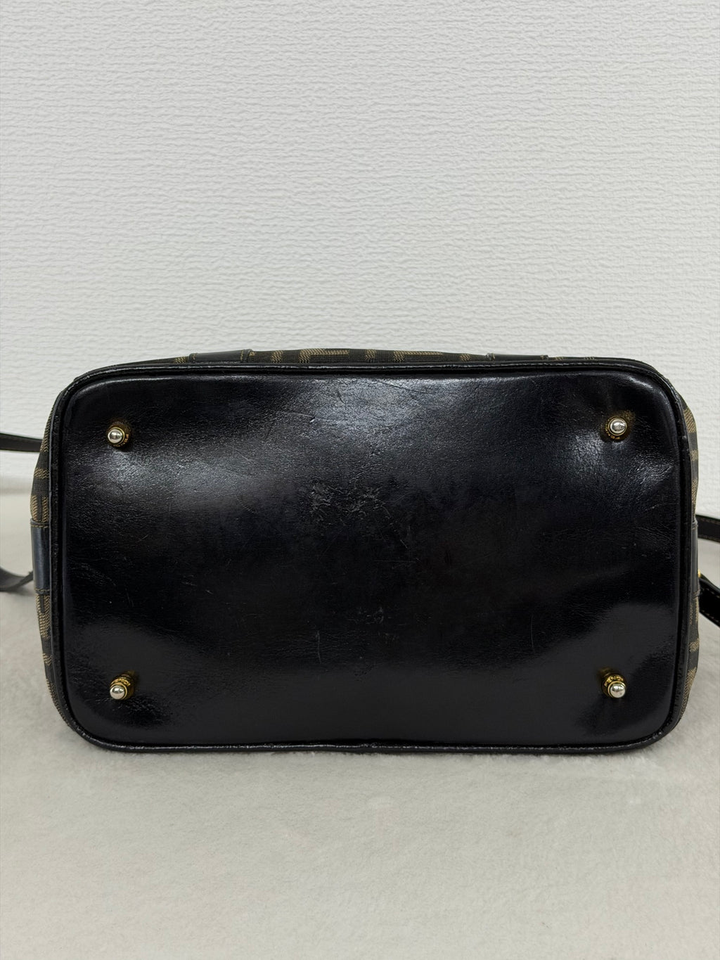 Fendi Zucca Canvas Boston Bag