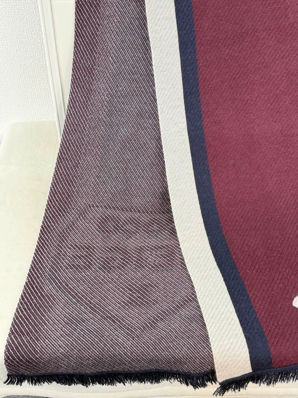 Chanel CC Logo Cashmere Knit Scarf