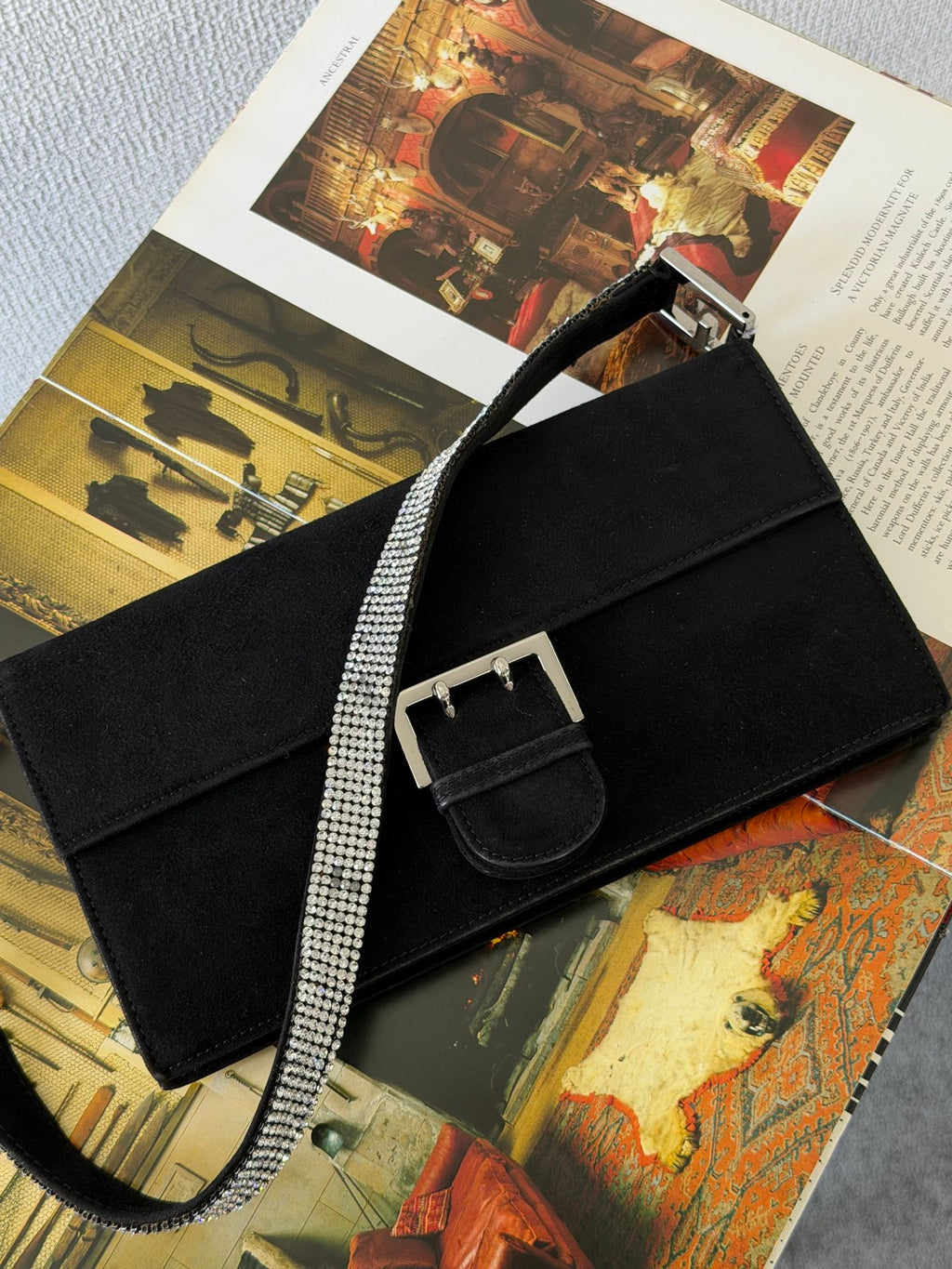 Fendi Vintage Suede Mamma Baguette Bag