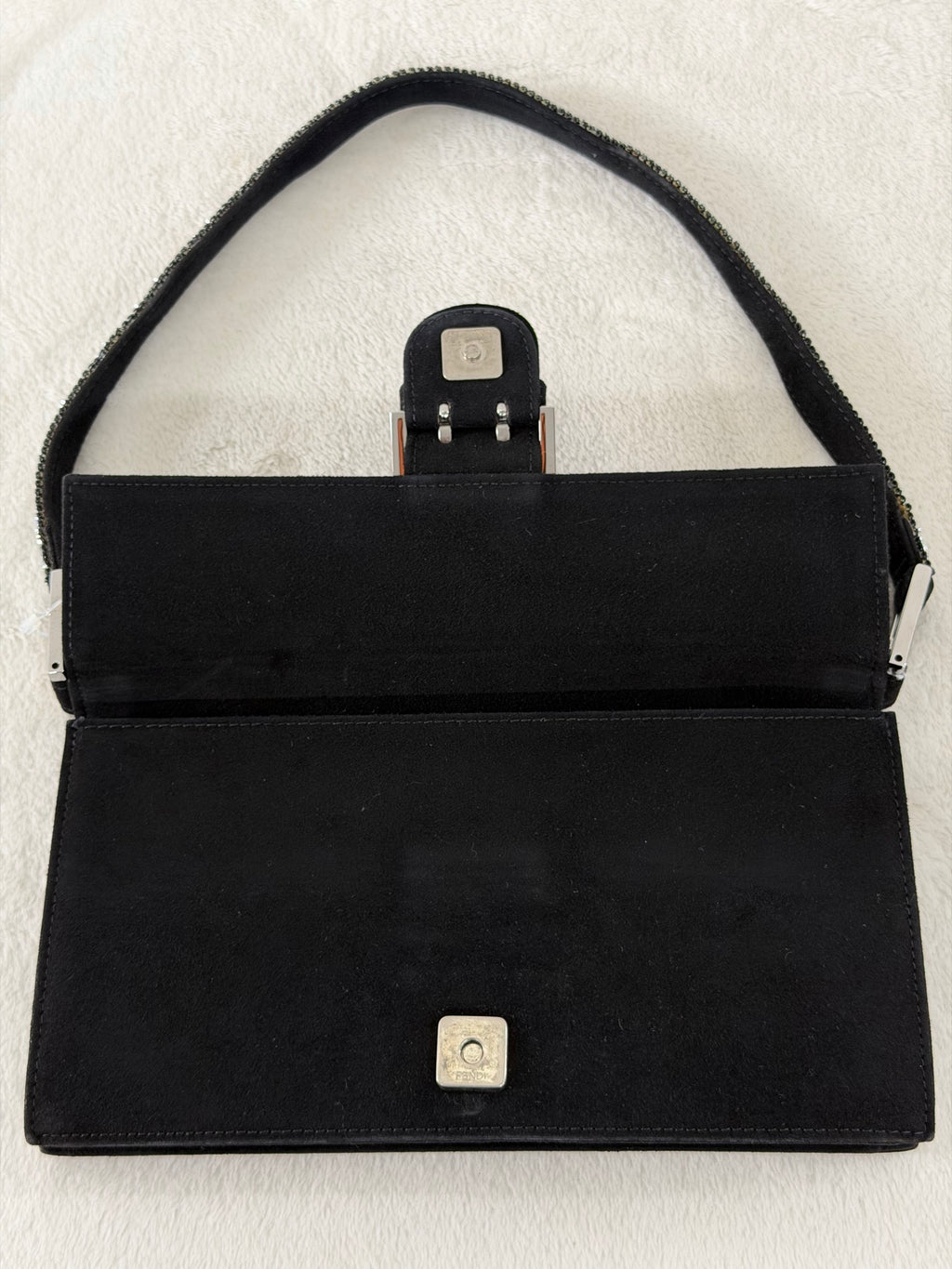 Fendi Vintage Suede Mamma Baguette Bag