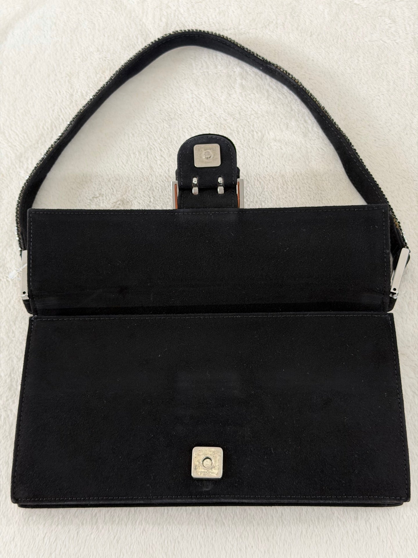 Fendi Vintage Suede Mamma Baguette Bag