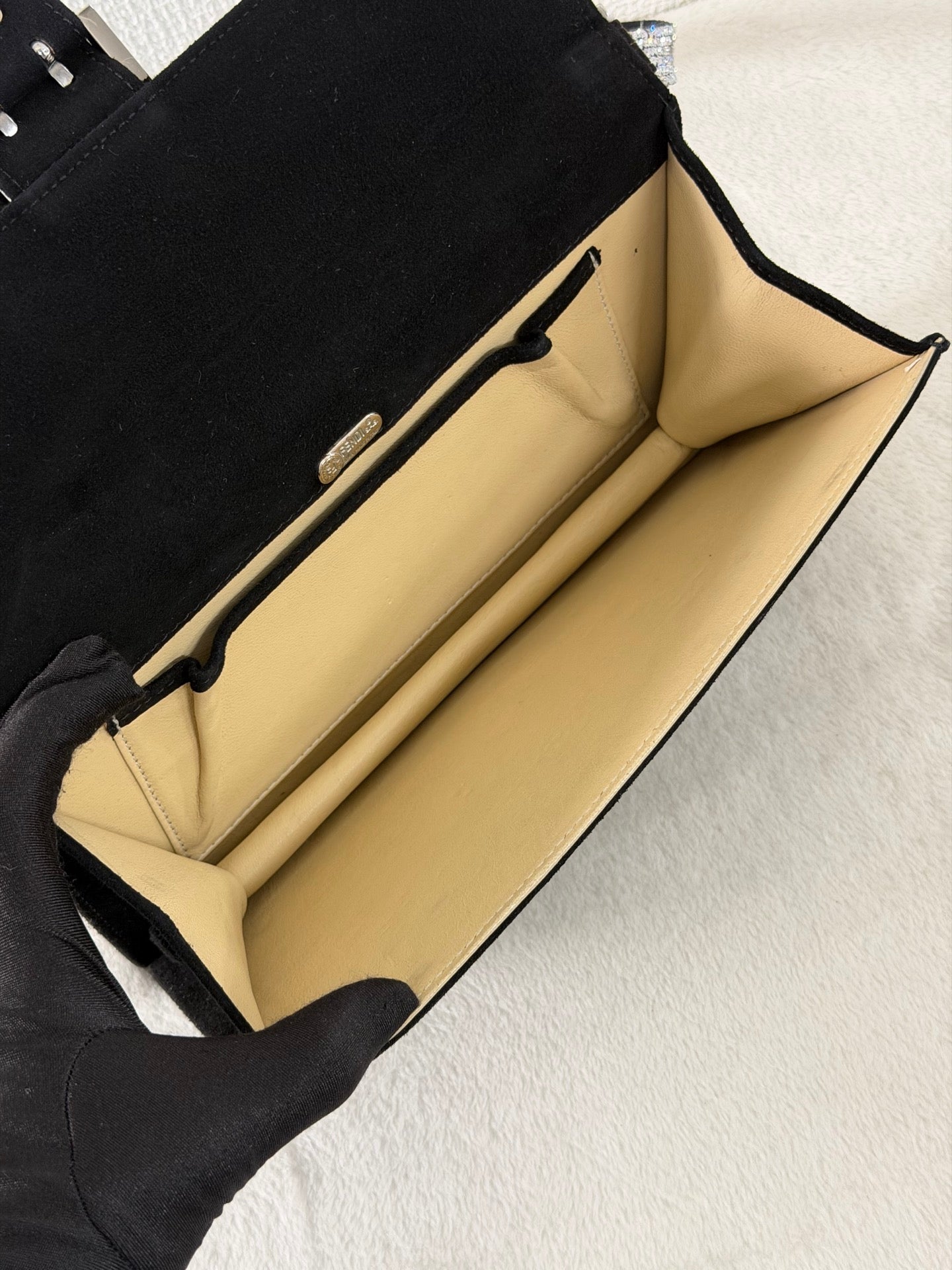 Fendi Vintage Suede Mamma Baguette Bag