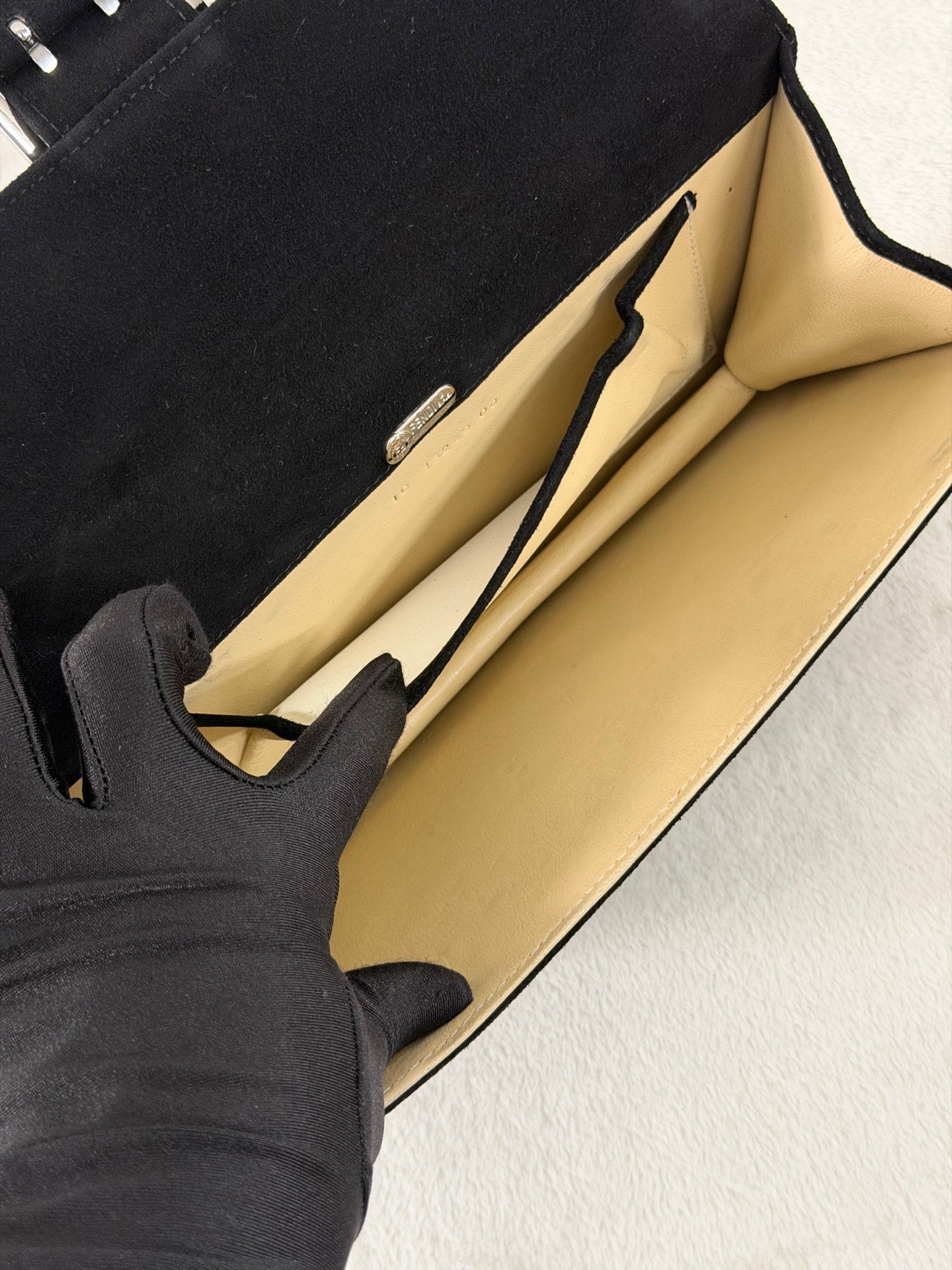 Fendi Vintage Suede Mamma Baguette Bag