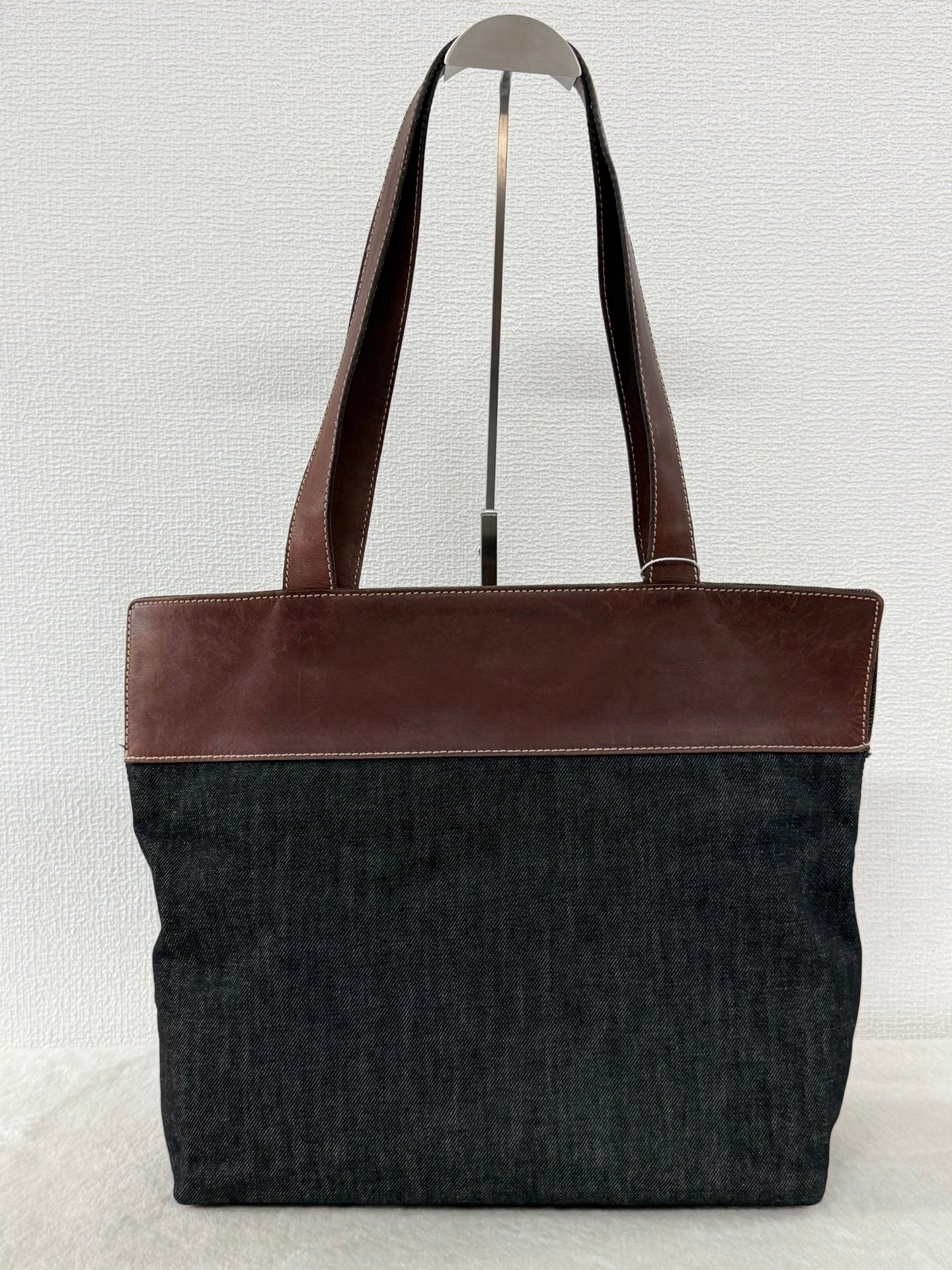 Chanel Coco Mark Denim Leather Tote Bag