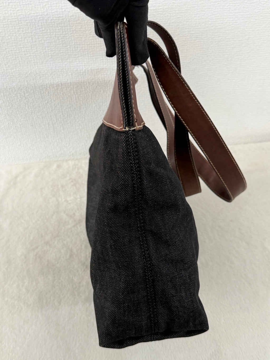 Chanel Coco Mark Denim Leather Tote Bag