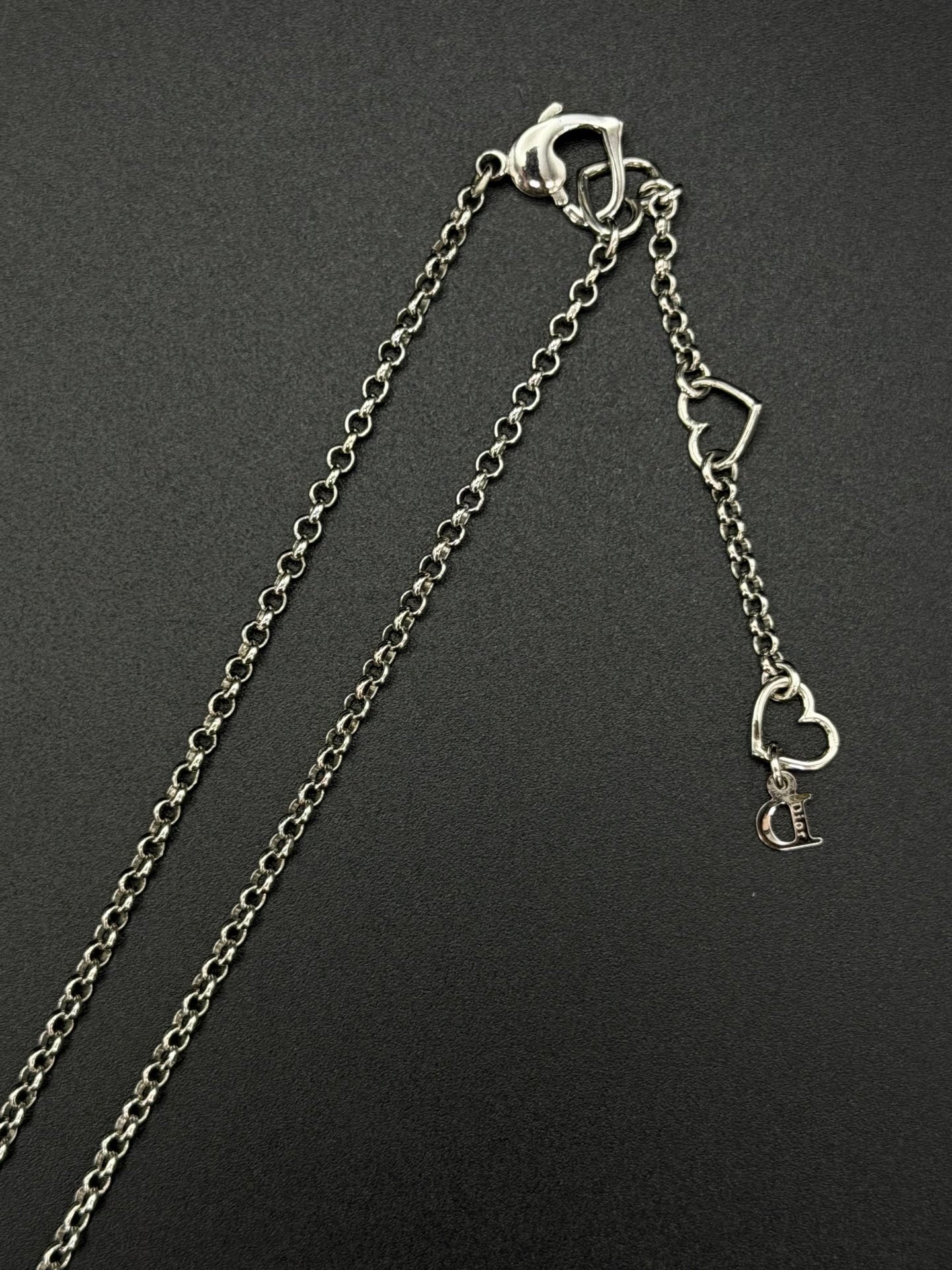 CHRISTIAN DIOR D Logo Necklace