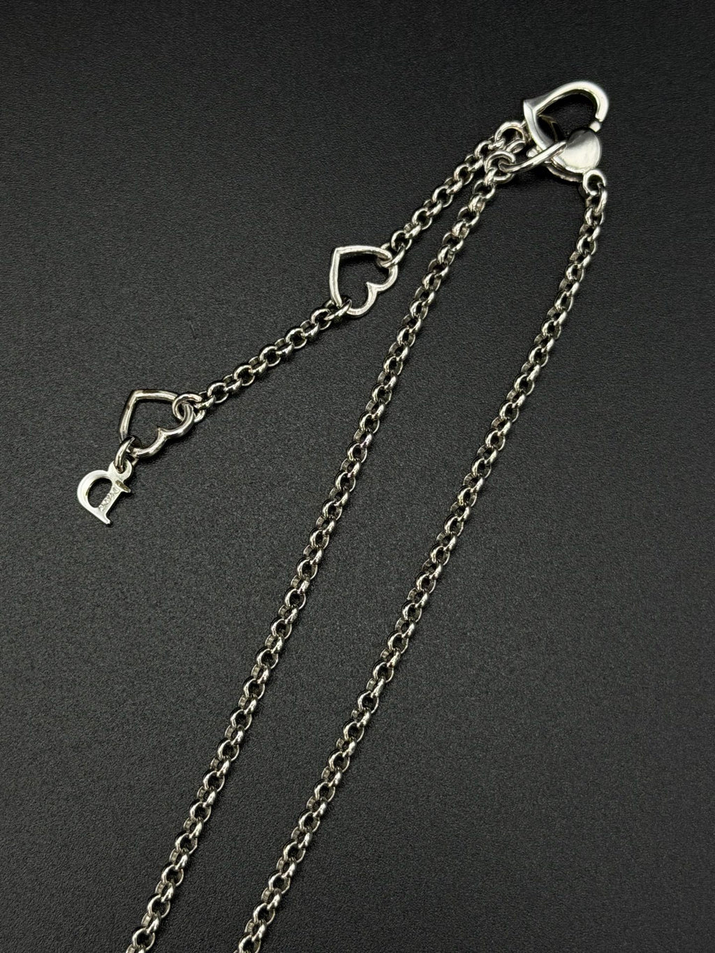 CHRISTIAN DIOR D Logo Necklace