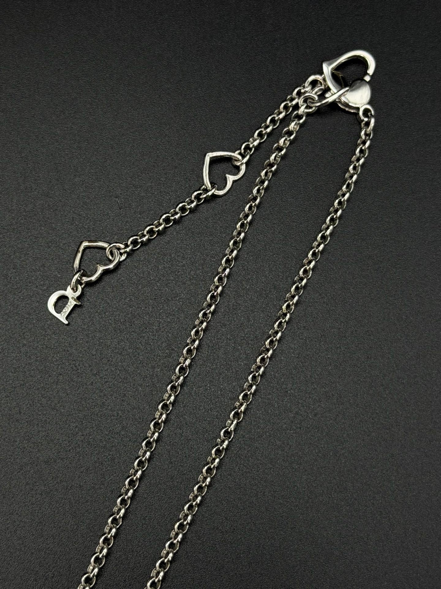 CHRISTIAN DIOR D Logo Necklace