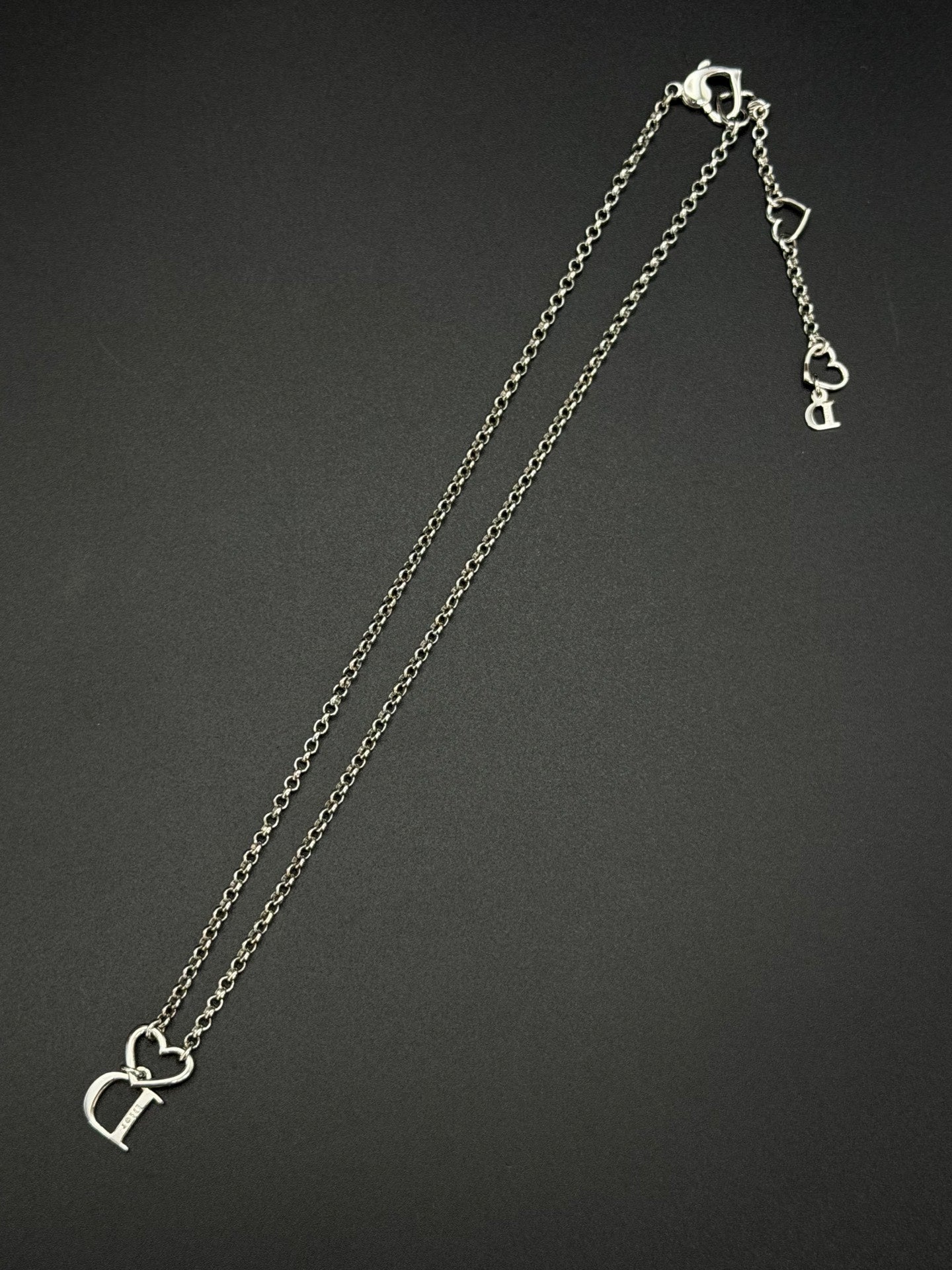 CHRISTIAN DIOR D Logo Necklace