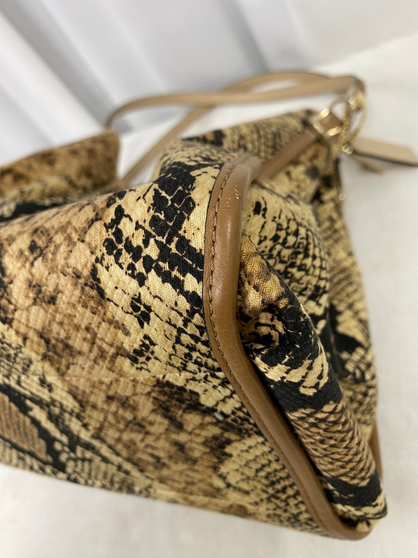 COACH Snake-embossed Hobo Shoulderbag