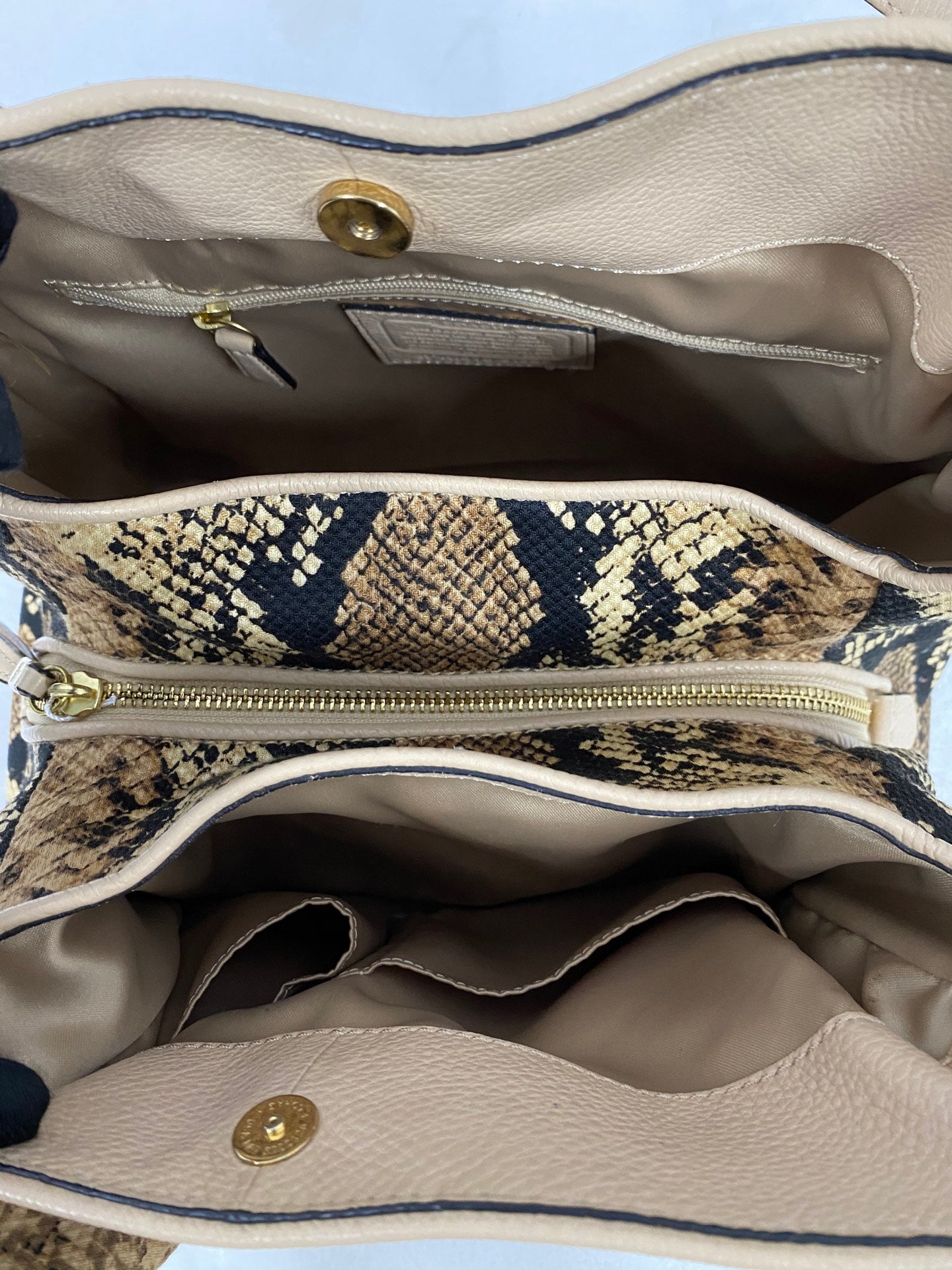 COACH Snake-embossed Hobo Shoulderbag