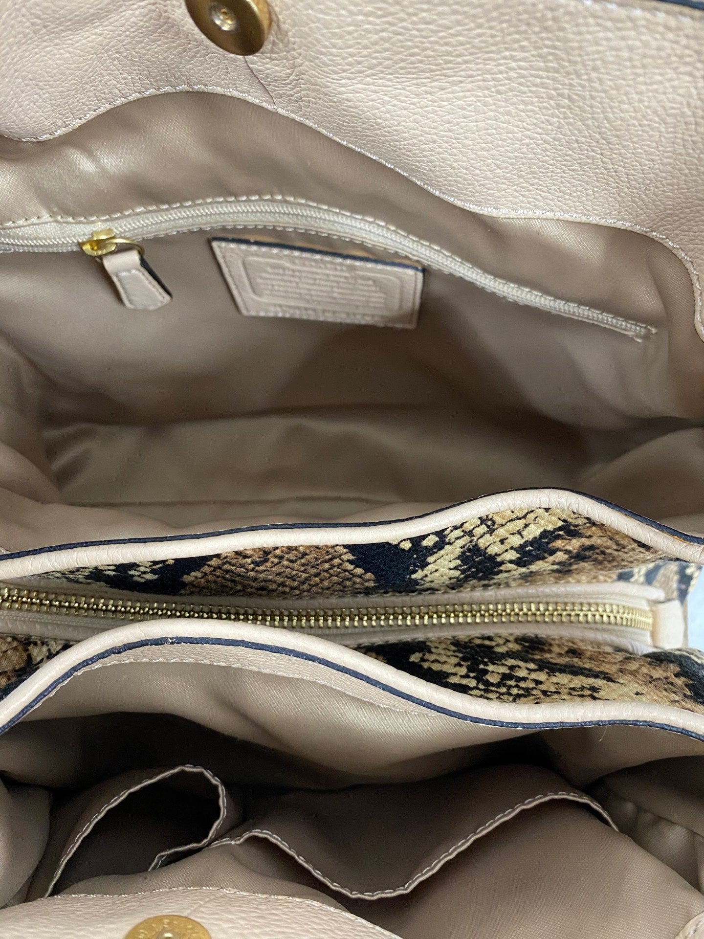 COACH Snake-embossed Hobo Shoulderbag