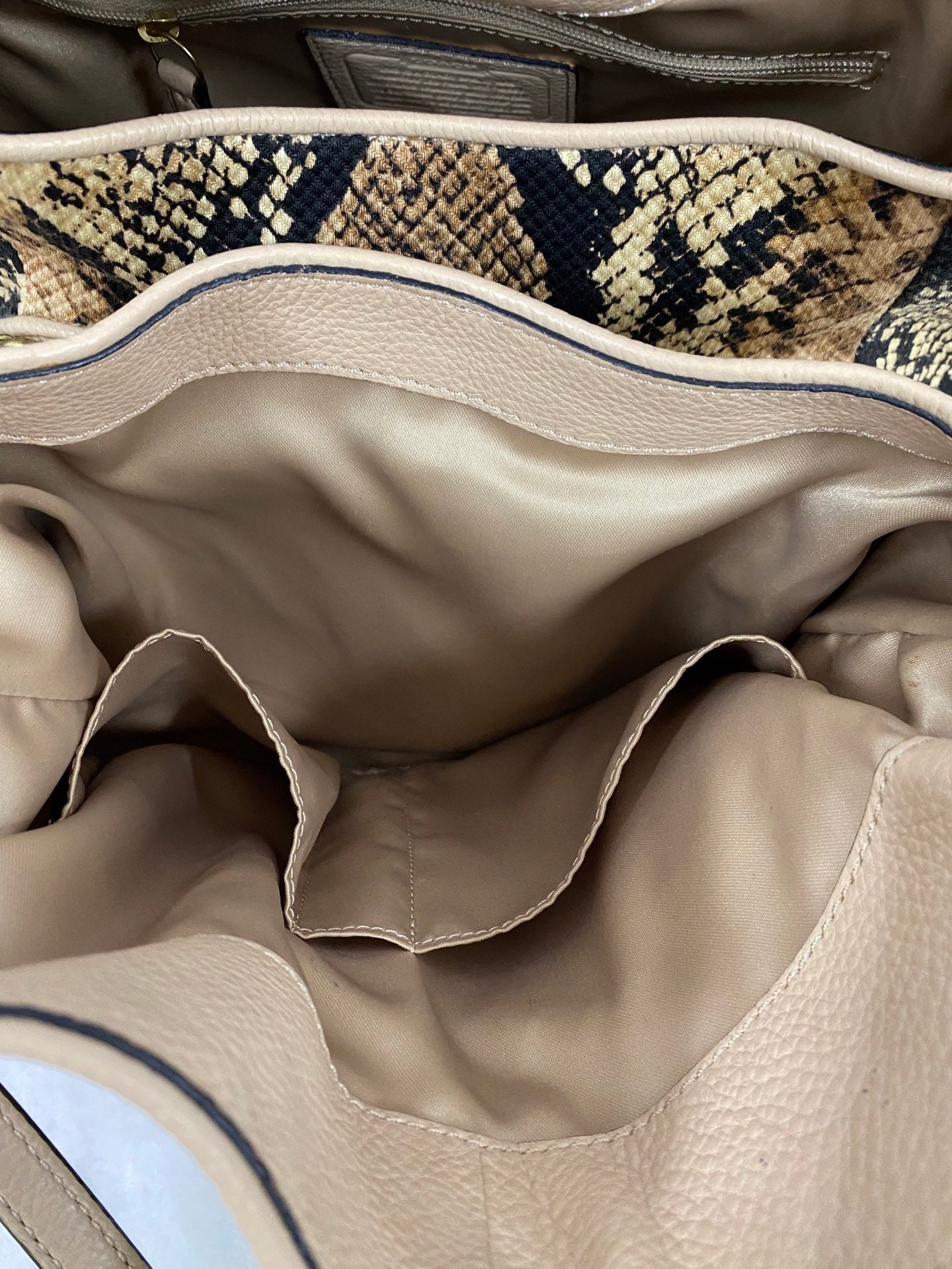 COACH Snake-embossed Hobo Shoulderbag