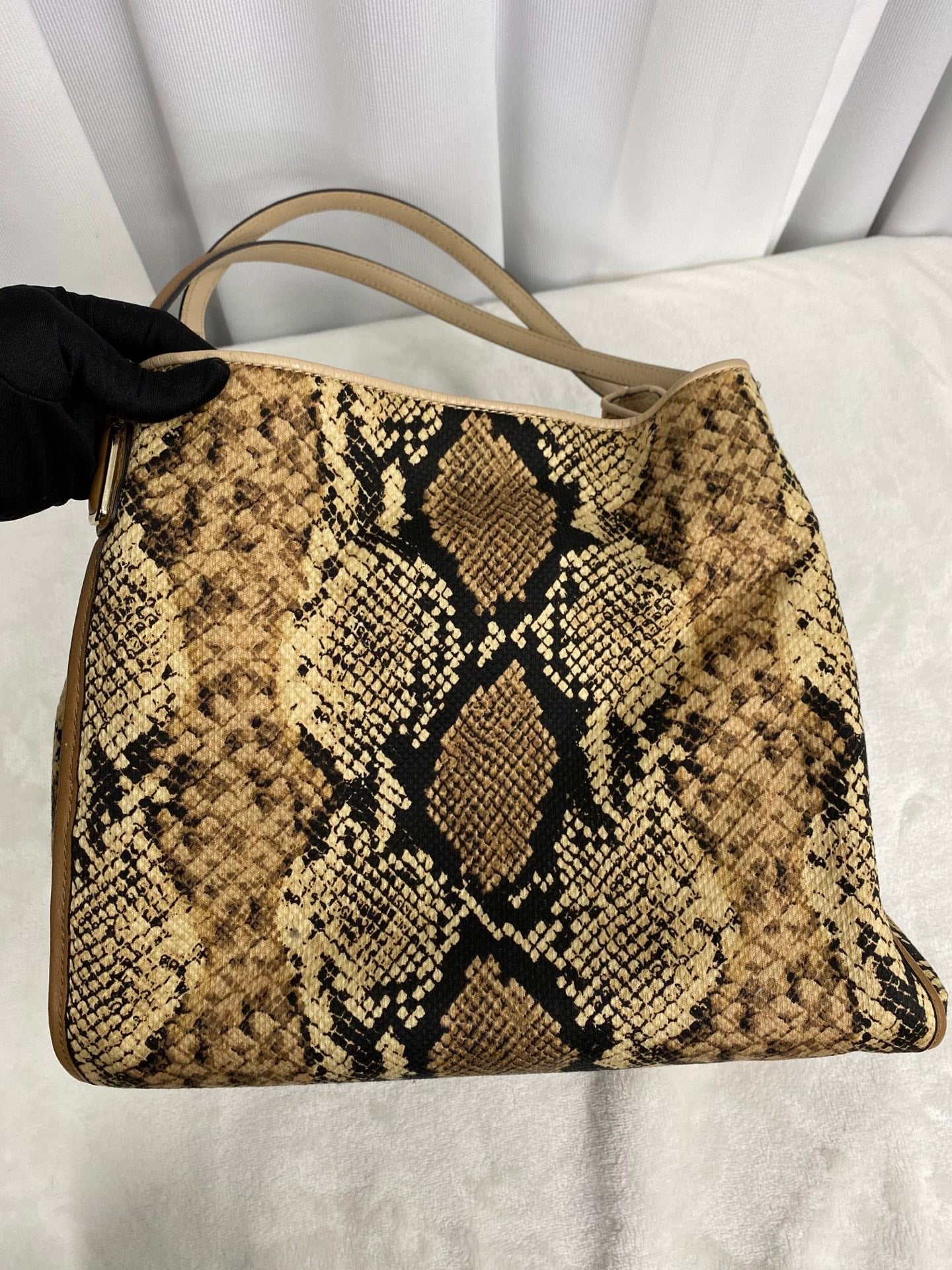 COACH Snake-embossed Hobo Shoulderbag