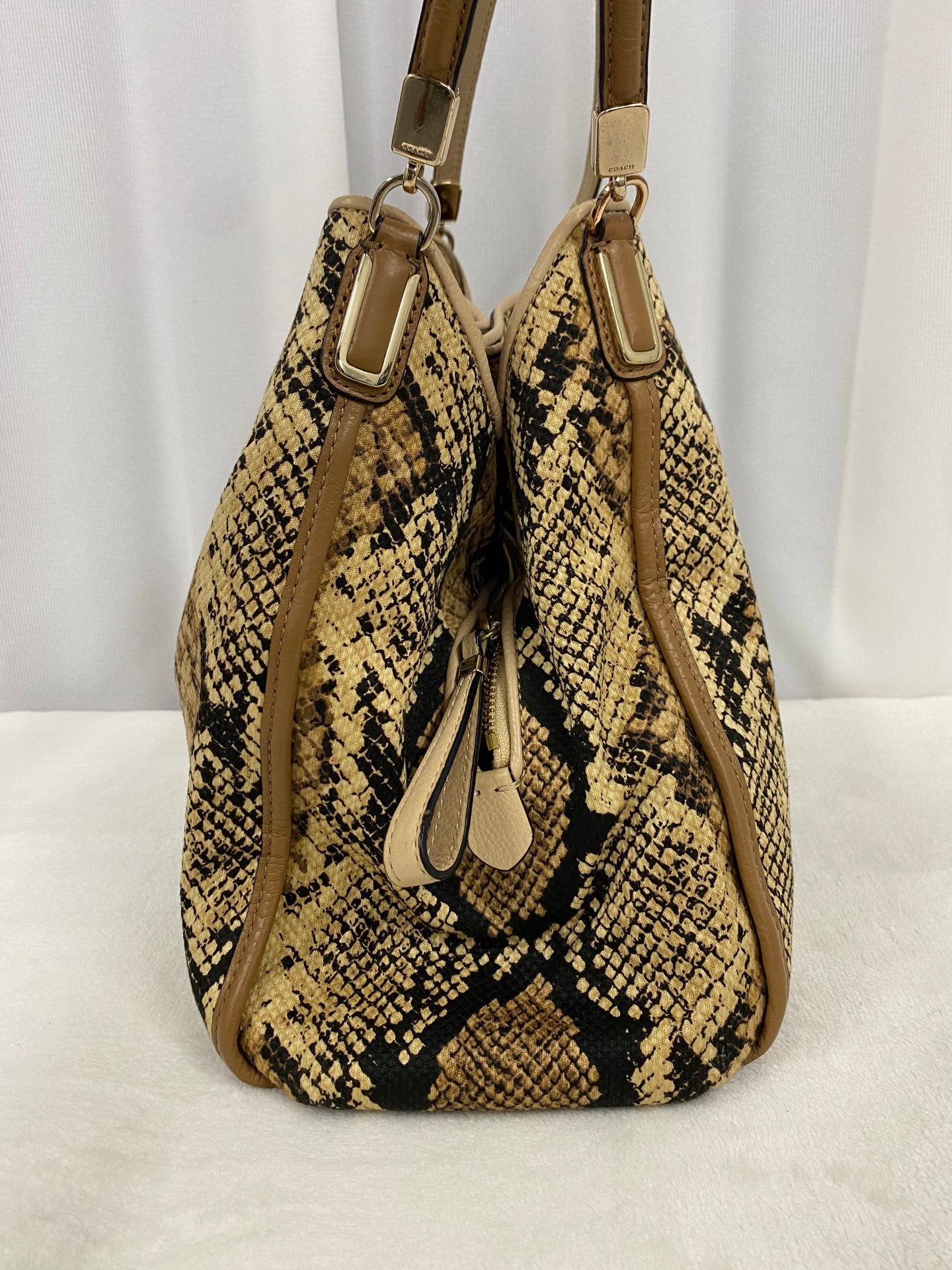 COACH Snake-embossed Hobo Shoulderbag
