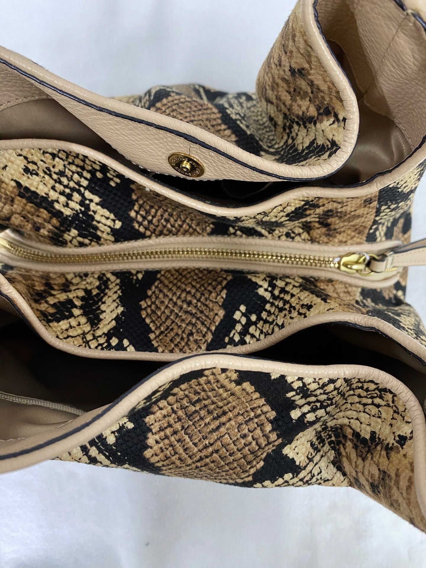 COACH Snake-embossed Hobo Shoulderbag