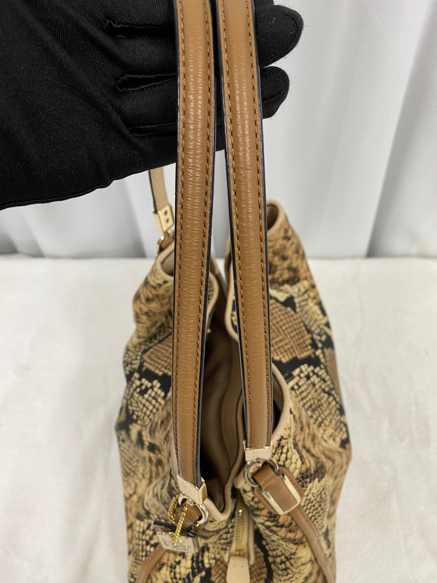 COACH Snake-embossed Hobo Shoulderbag