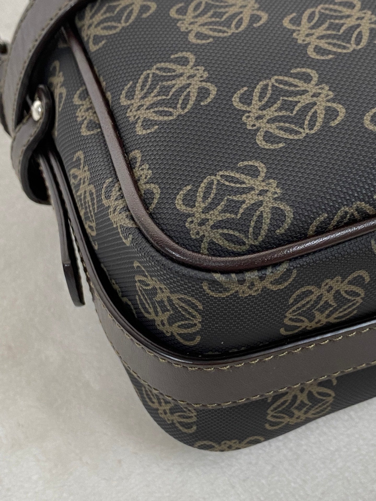 Loewe Repeat Anagram Coated Canvas Shoulder Bag and Pouch Set