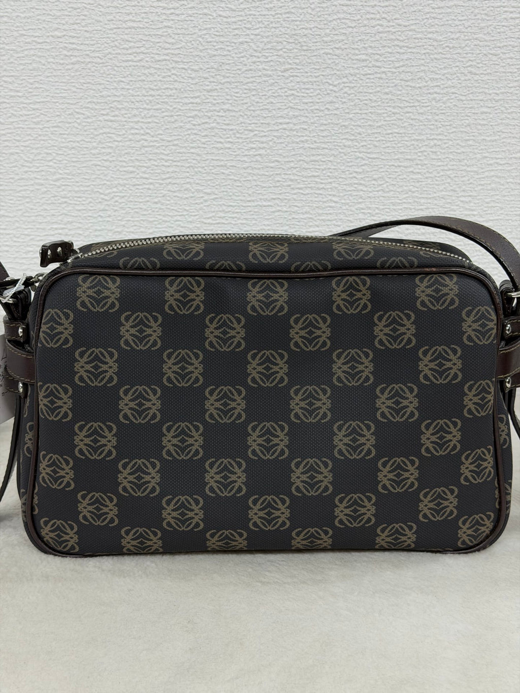Loewe Repeat Anagram Coated Canvas Shoulder Bag and Pouch Set
