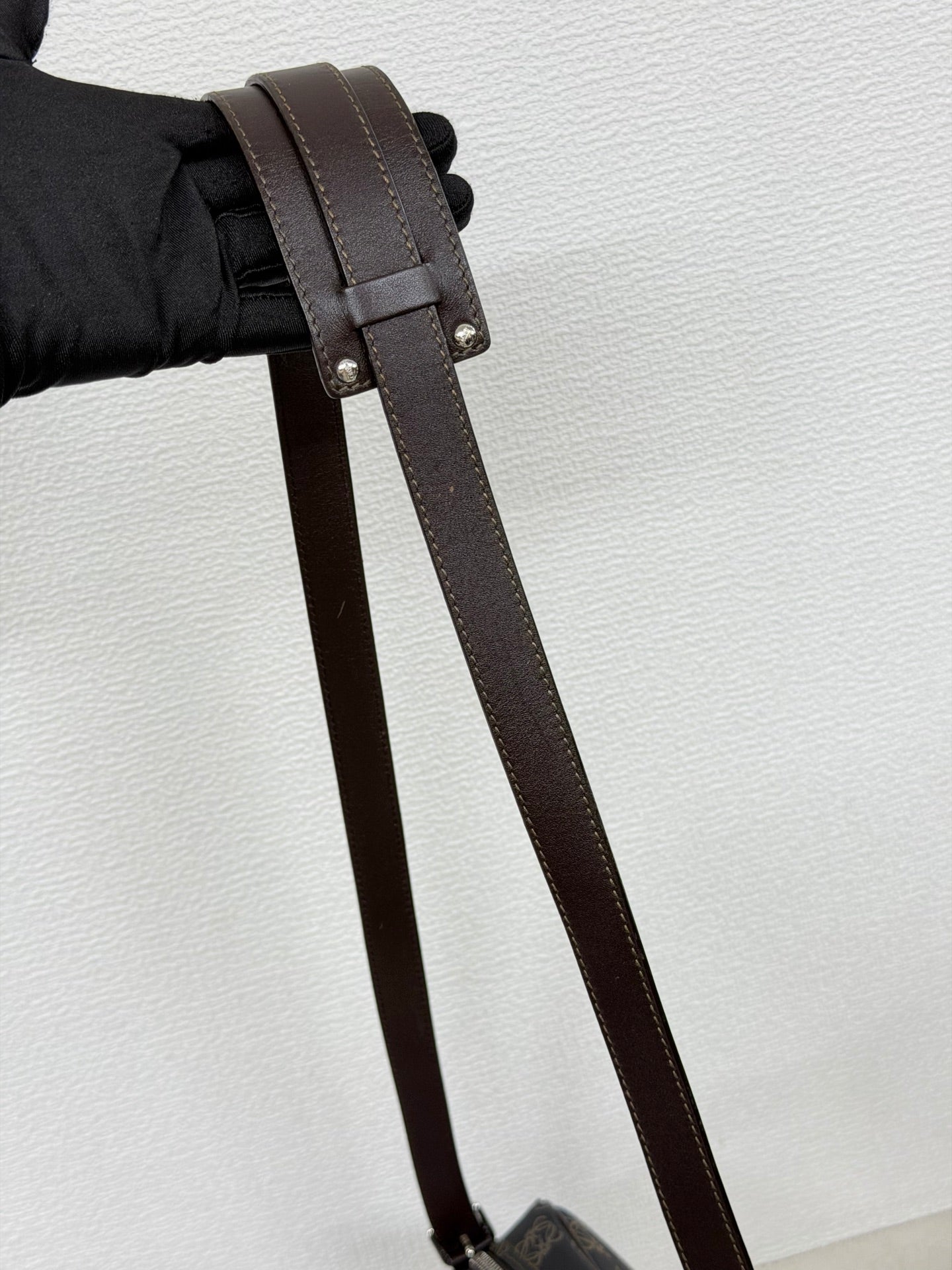 Loewe Repeat Anagram Coated Canvas Shoulder Bag and Pouch Set
